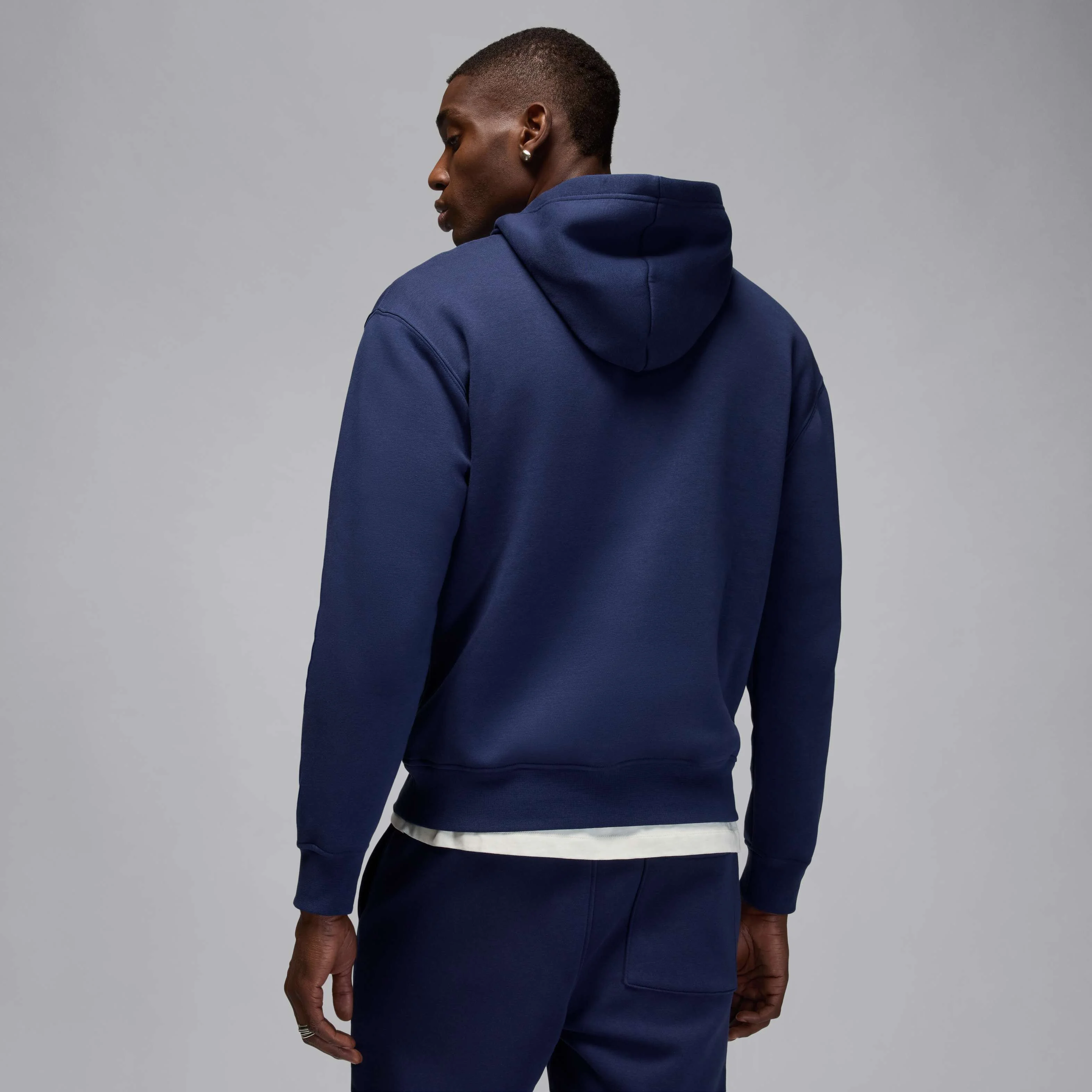 هودی پشمی مردانه جردن جامپمن - سرمه ای نیمه شب/سفید