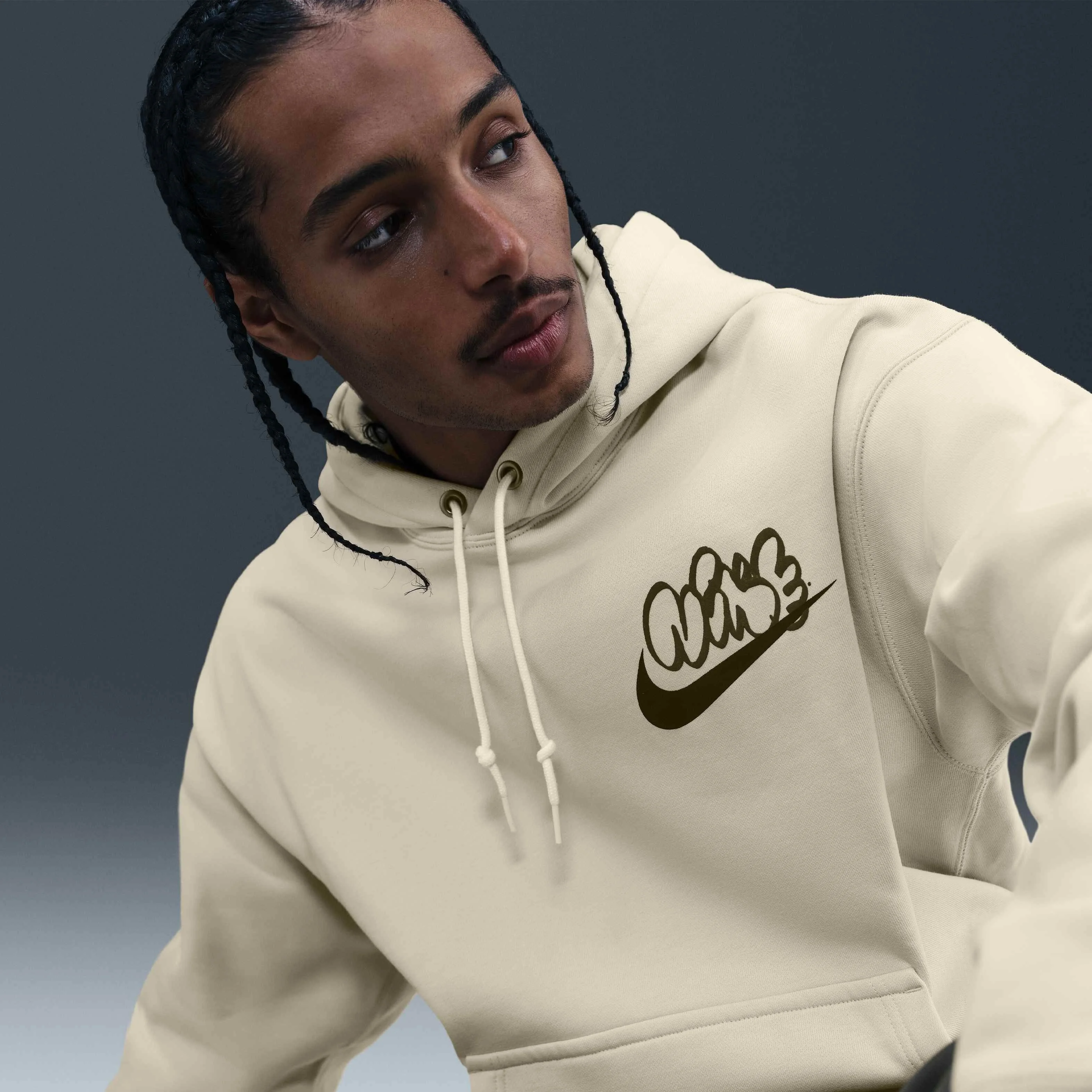 هودی پشمی مردانه نایک Solo Swoosh - خاکی روشن هودی پشمی مردانه نایک Solo Swoosh - خاکی روشن