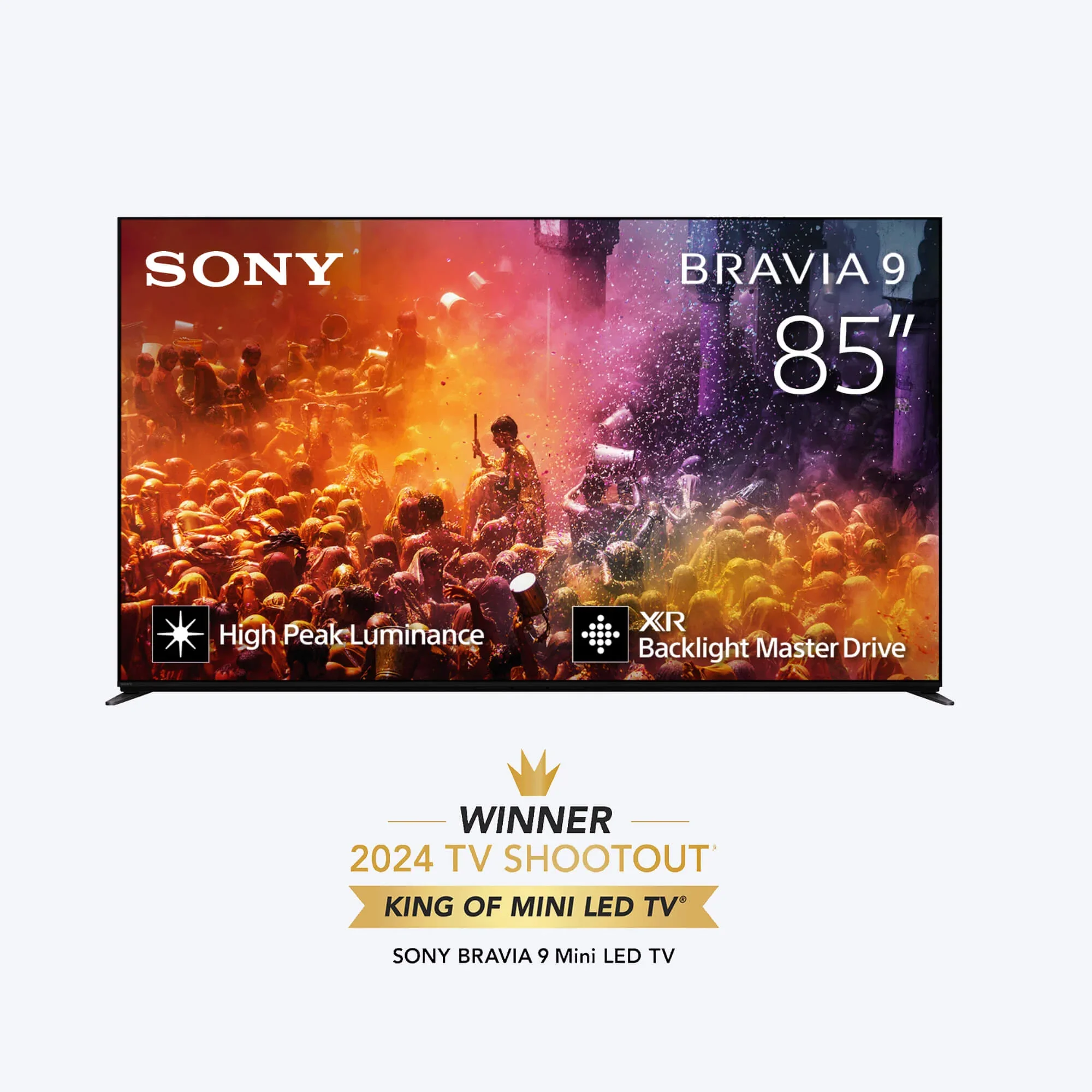 سونی | BRAVIA 9 | سایز 85 اینچ | تلویزیون MINI LED XR QLED با XR BACKLIGHT MASTER DRIVE و روشنایی اوج بالا | روشن‌ترین تلویزیون ما تا به امروز برای سینما، ورزش و گیمینگ PS5 | تلویزیون هوشمند 4K HDR (Google TV) | مدل 2024