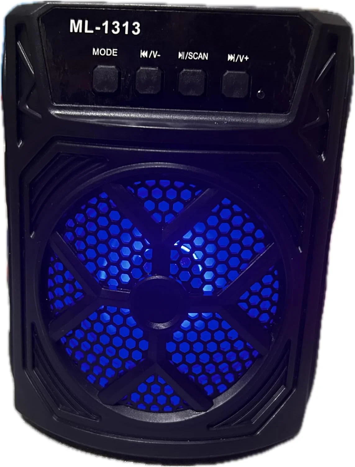 اسپیکر بلوتوثی بی سیم قابل حمل و جمع و جور با Micro SD، فلش مموری و AUX و چراغ های LED برای سینمای خانگی، پخش کننده صوتی قابل حمل، پخش کننده کارائوکه، کامپیوتر، فضای باز، مهمانی