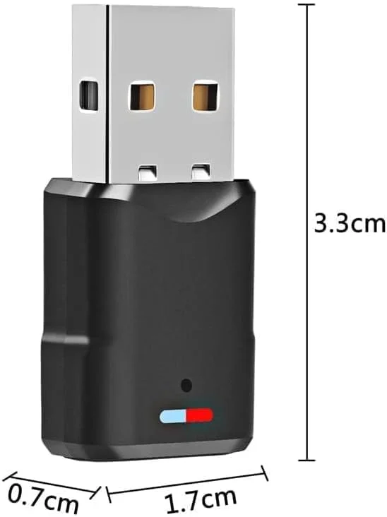 آداپتور صوتی بلوتوث برای PS5/PS4، دانگل USB 5.3، تأخیر کم برای بازی، سازگار با ایرپاد/هدفون/اسپیکر و ویندوز 10/8/7/XP