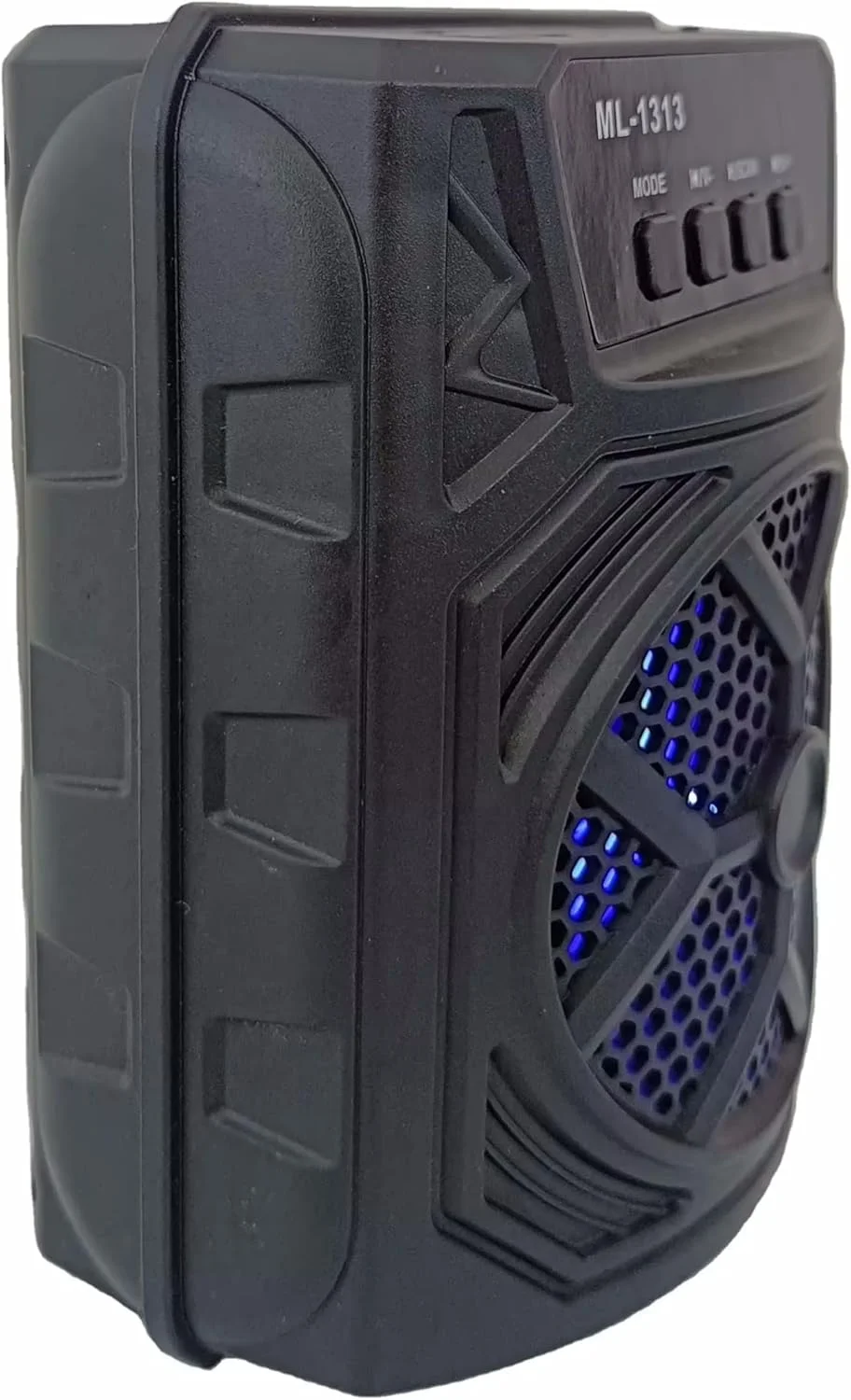 اسپیکر بلوتوثی بی سیم قابل حمل و جمع و جور با Micro SD، فلش مموری و AUX و چراغ های LED برای سینمای خانگی، پخش کننده صوتی قابل حمل، پخش کننده کارائوکه، کامپیوتر، فضای باز، مهمانی