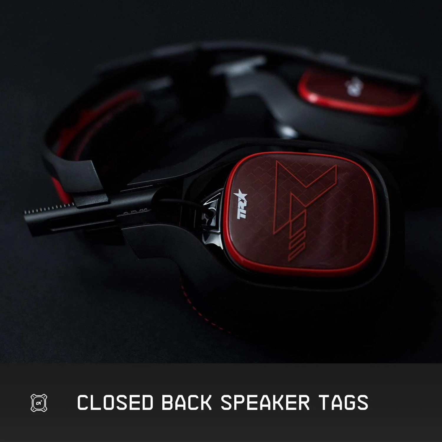 کیت تغییرات هدست گیمینگ ASTRO A40 TR، میکروفون ایزوله کننده صدا، تگ های بلندگوی پشت بسته، بالشتک های گوشی حذف نویز برای ایزوله کردن صدای تورنمنت - قرمز