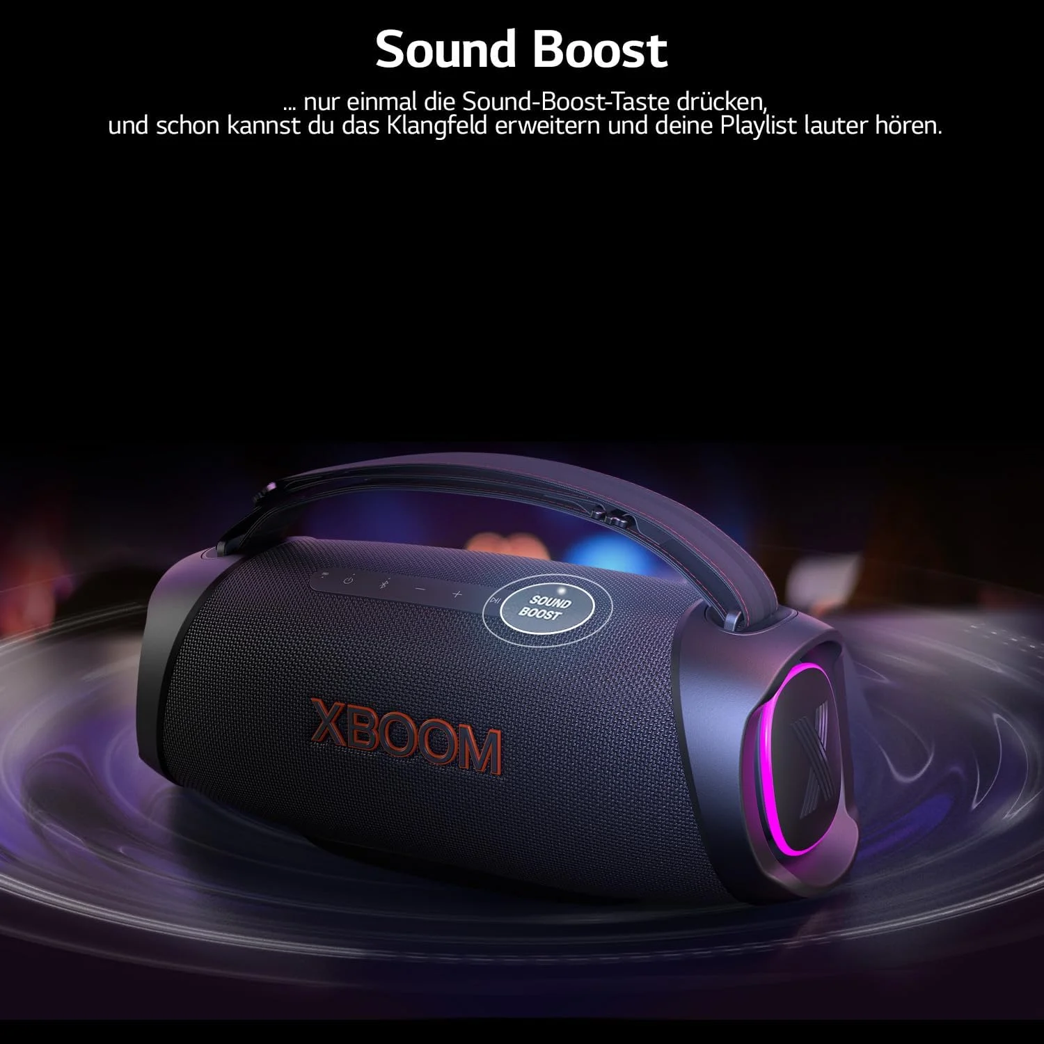 اسپیکر بلوتوث ال جی XBOOM، بی سیم با صدای قدرتمند برای فضای باز (50 وات)، DXG8T