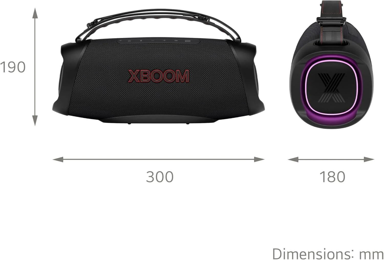اسپیکر بلوتوثی ال جی XBOOM Go XG8T، مقاوم در برابر آب، قابل حمل برای فضای باز، عمر باتری تا 15 ساعت، 5 وات، با پخش موسیقی بی سیم