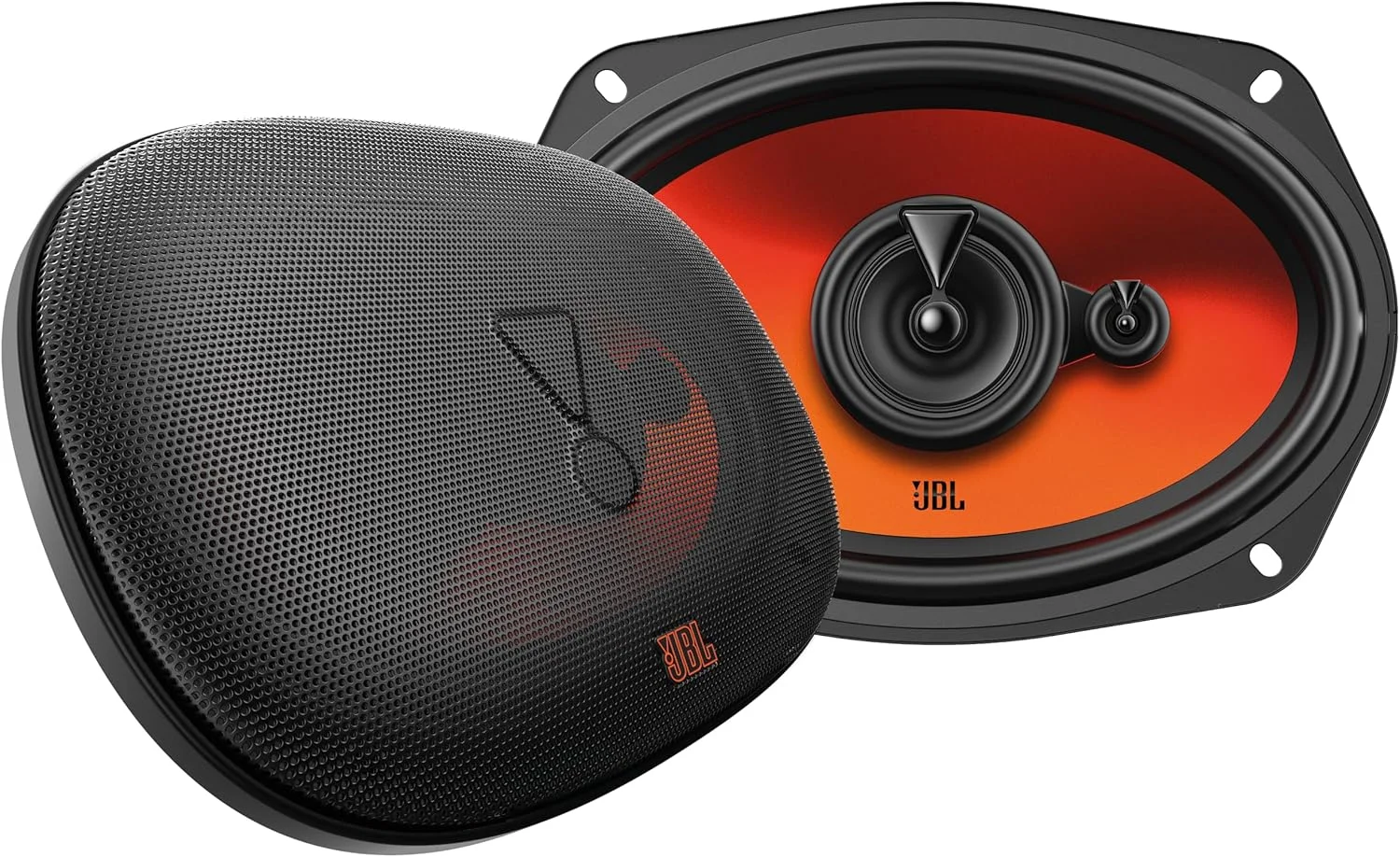 بلندگوهای خودرو سه طرفه JBL Stage1 GEN2 962M - 6 x 9 اینچ (152 x 229 میلی متر) - 70 وات RMS - 210 وات حداکثر توان - همراه با توری - نصب آسان - مجموعه 2 عددی