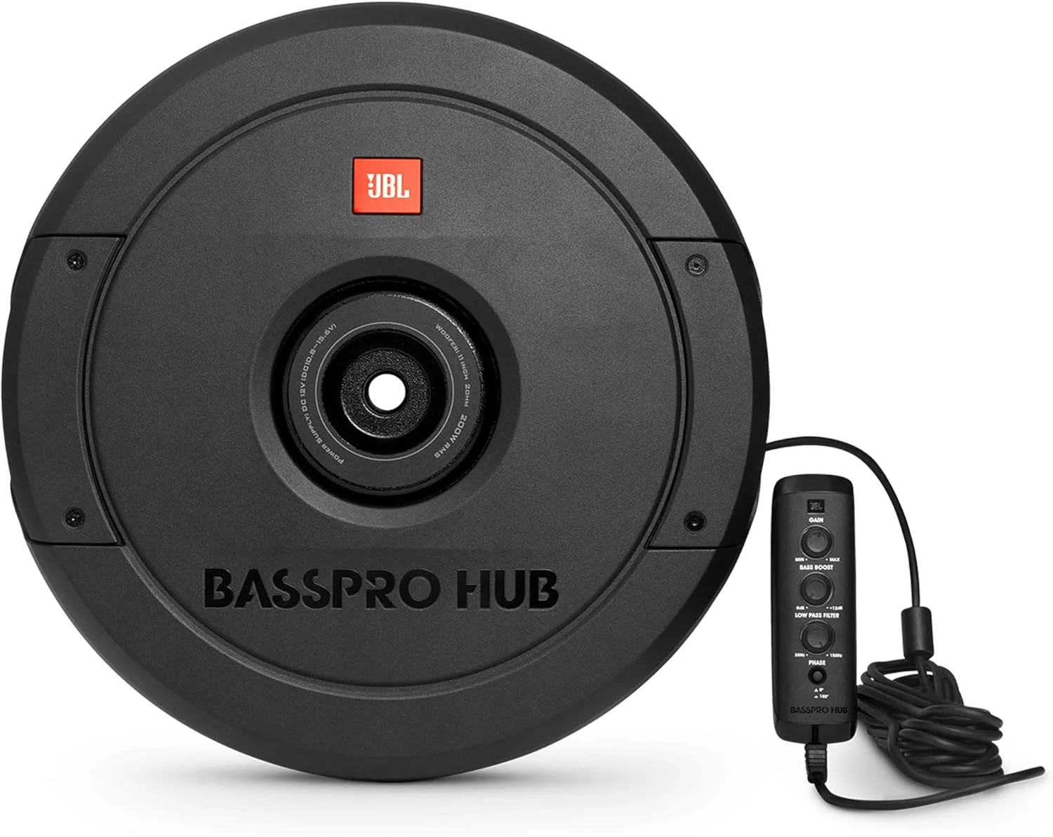 سیستم ساب ووفر JBL Basspro Hub - سیستم ساب ووفر 11 اینچی تقویت شده، مشکی