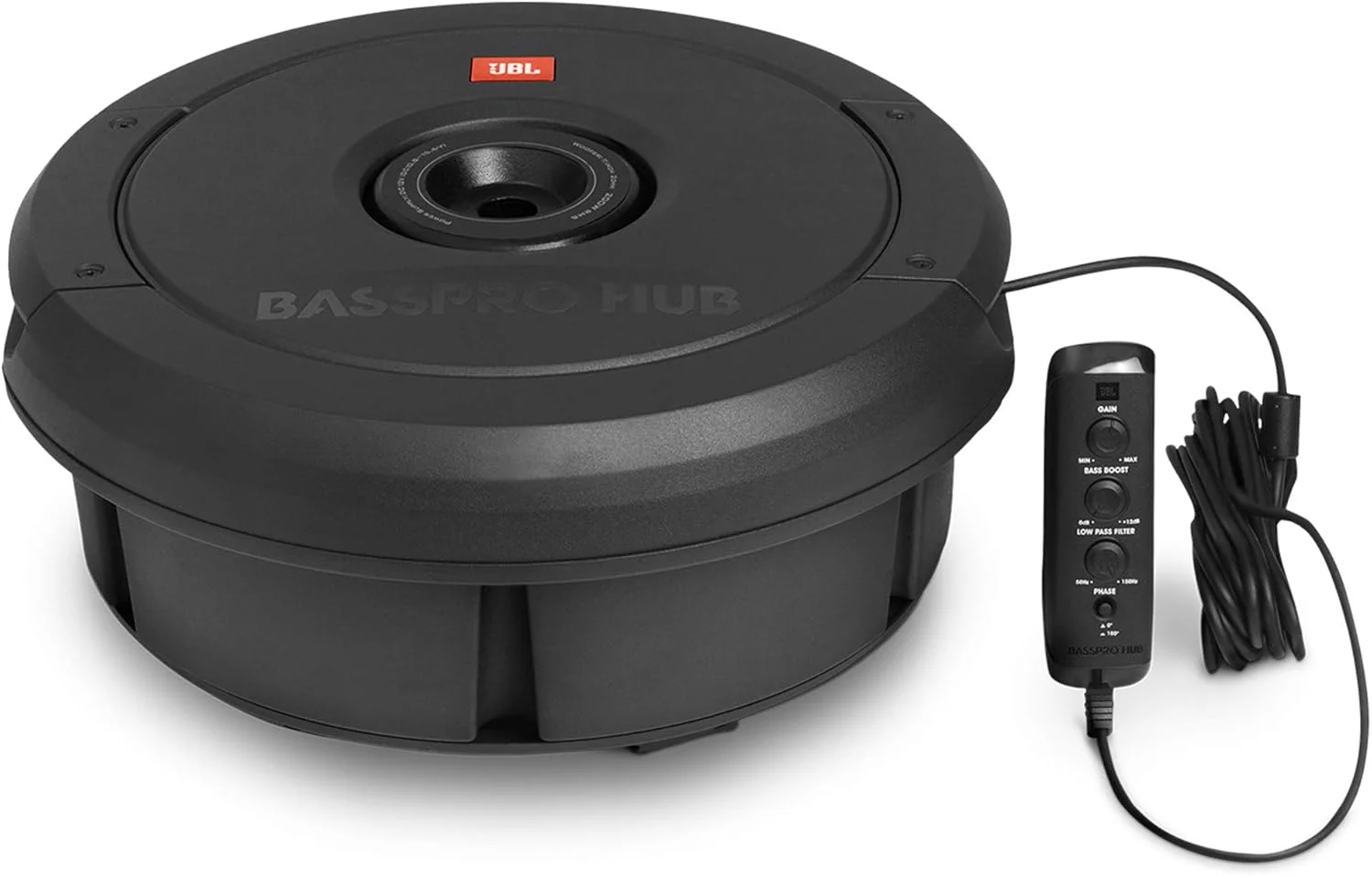 سیستم ساب ووفر JBL Basspro Hub - سیستم ساب ووفر 11 اینچی تقویت شده، مشکی