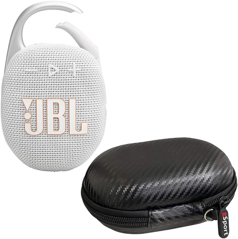 اسپیکر بلوتوثی فوق قابل حمل JBL Clip 5 به همراه کیف gSport (سفید) اسپیکر بلوتوثی فوق قابل حمل JBL Clip 5 به همراه کیف gSport (سفید)