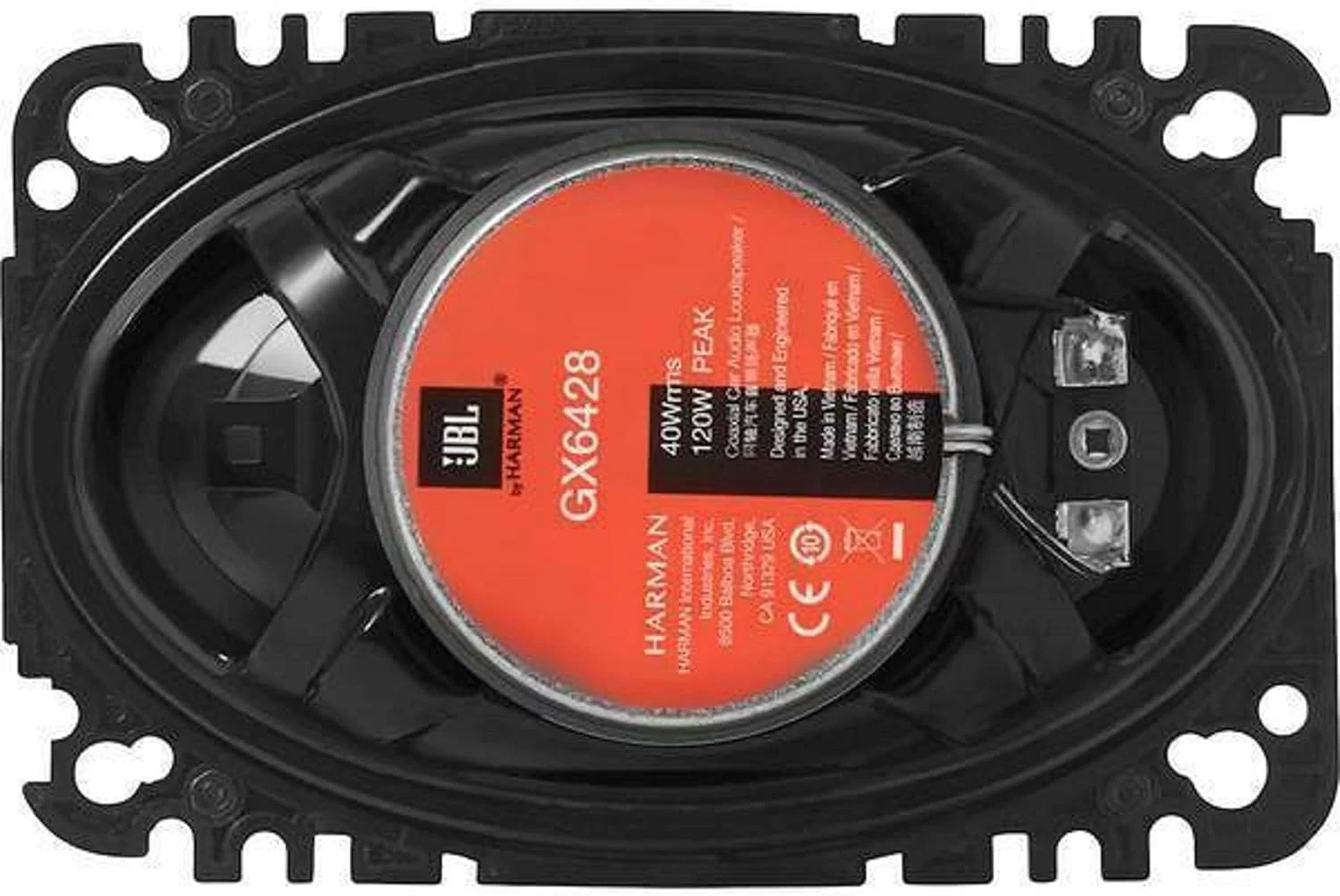 بلندگوهای کواکسیال خودرو JBL GX642 سری GX، دو طرفه، 4 در 6 اینچ