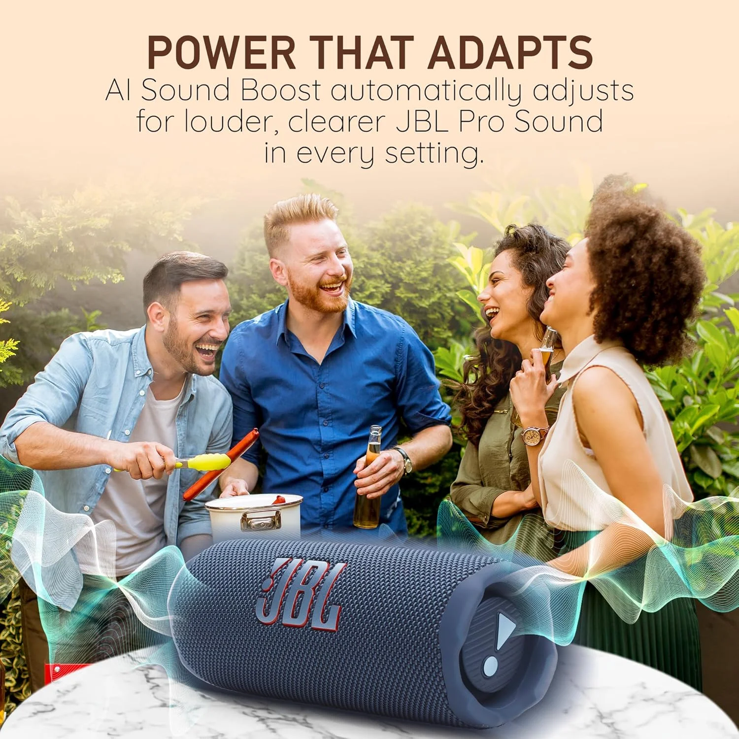 اسپیکر بلوتوثی قابل حمل JBL Flip 7، ضد آب IP68، ضد گرد و غبار، مقاوم در برابر افتادن، سیستم PushLock، تقویت صدای هوش مصنوعی، باتری 16 ساعته - مشکی