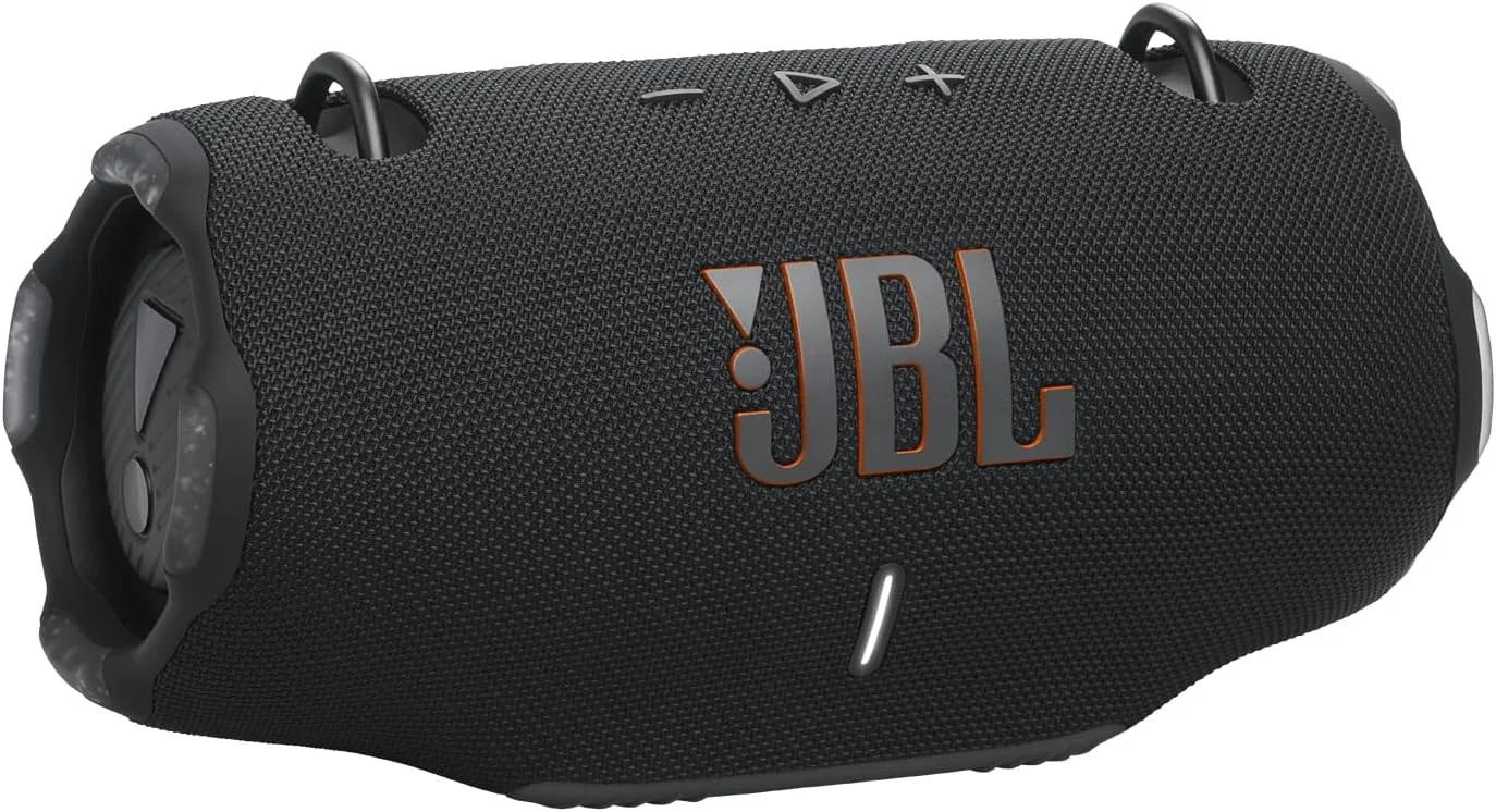 اسپیکر بلوتوثی قابل حمل JBL Xtreme 4، صدای قدرتمند و بیس عمیق، ضدآب IP67، 24 ساعت پخش مداوم، پاوربانک، PartyBoost برای اتصال چند اسپیکر (مشکی)
