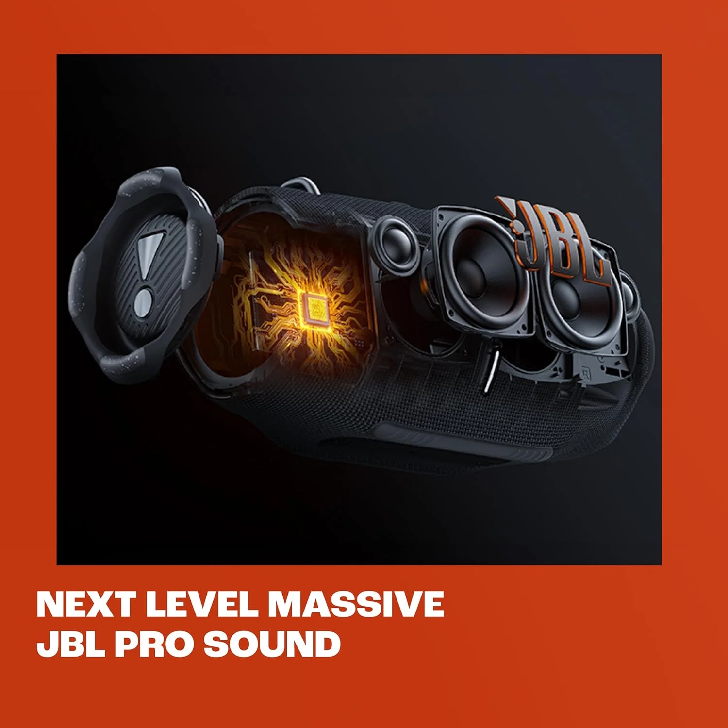 اسپیکر بلوتوثی قابل حمل JBL Xtreme 4، صدای قدرتمند و بیس عمیق، ضدآب IP67، 24 ساعت پخش مداوم، پاوربانک، PartyBoost برای اتصال چند اسپیکر (مشکی)
