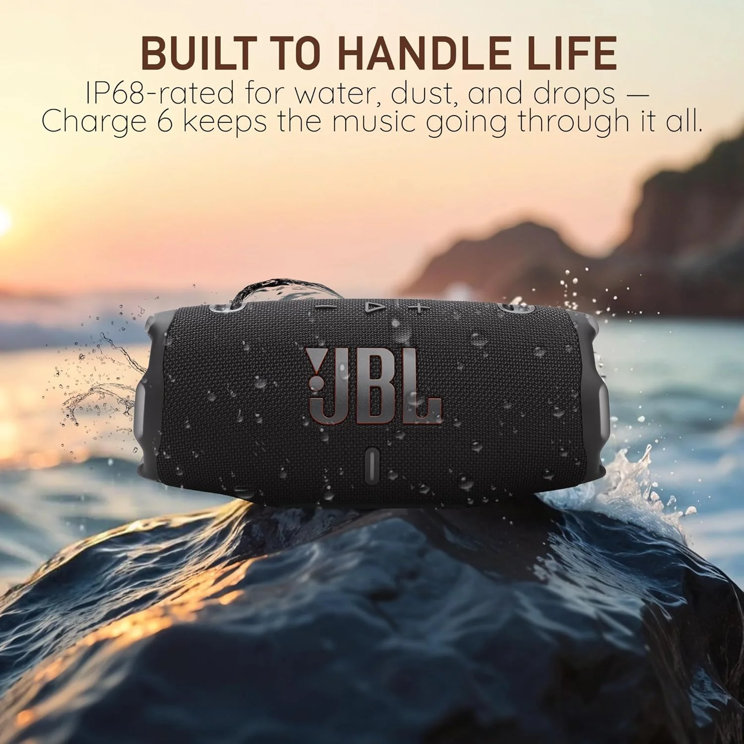 اسپیکر بلوتوثی قابل حمل JBL Charge 6، ضد آب IP68، ضد گرد و غبار، مقاوم در برابر سقوط، تقویت صدای هوش مصنوعی، پاوربانک داخلی، بند حمل، باتری 28 ساعته - مشکی - راه حل پارچه ای عملکرد نهایی Boom h اسپیکر بلوتوثی قابل حمل JBL Charge 6، ضد آب IP68، ضد گرد و غبار، مقاوم در برابر سقوط، تقویت صدای هوش مصنوعی، پاوربانک داخلی، بند حمل، باتری 28 ساعته - مشکی - راه حل پارچه ای عملکرد نهایی Boom h