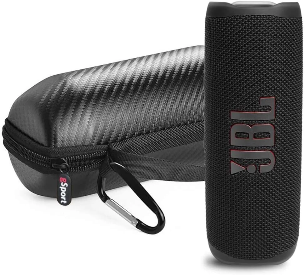 باندل اسپیکر قابل حمل ضدآب JBL FLIP 6 به همراه کیف فیبر کربنی gSport (مشکی) باندل اسپیکر قابل حمل ضدآب JBL FLIP 6 به همراه کیف فیبر کربنی gSport (مشکی)