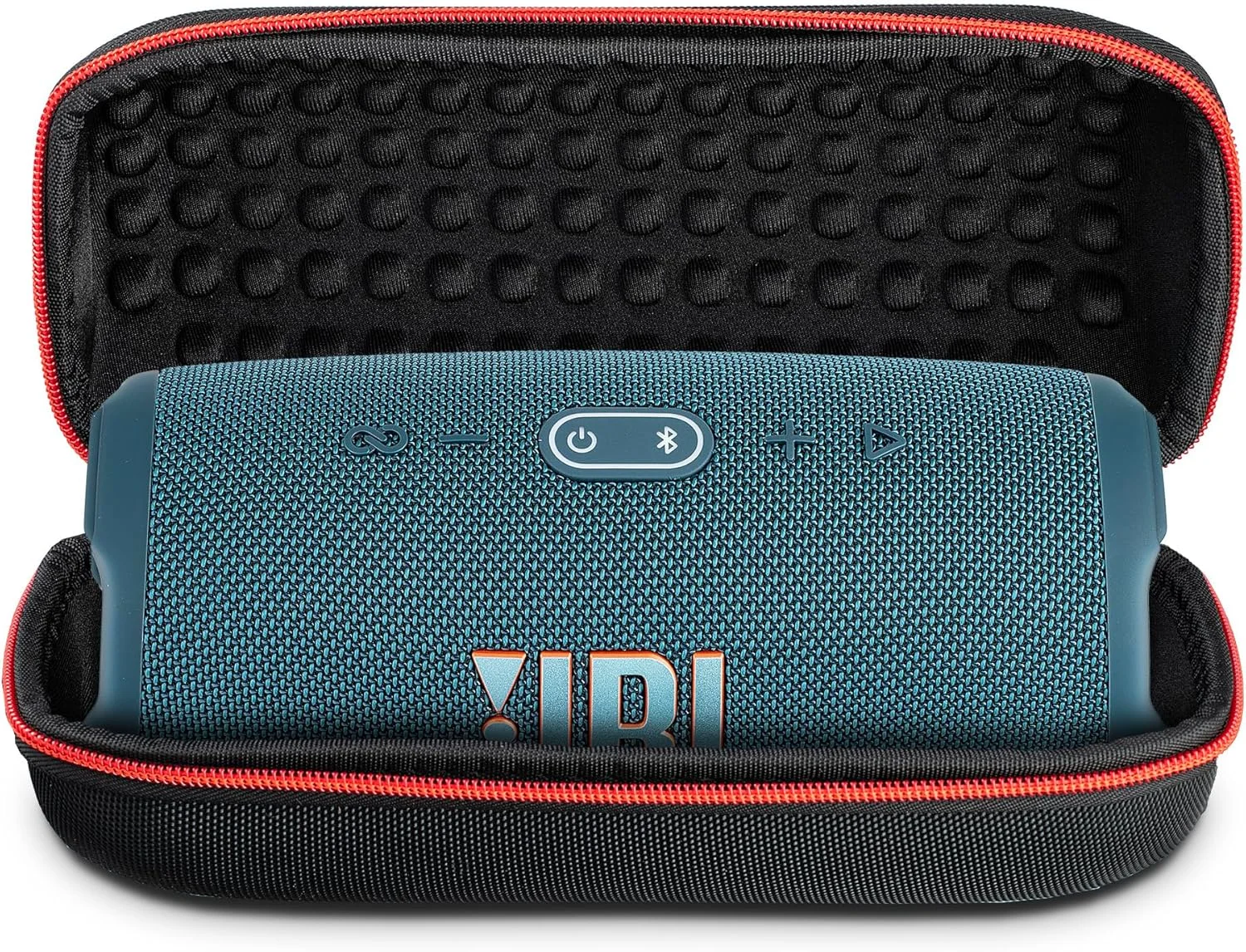 اسپیکر بلوتوثی بی سیم JBL Charge 5 (آبی) | صوتی مقاوم در برابر آب IP67 برای فضای باز با بیس عمیق و 20 ساعت پخش | شامل کیف محافظ مسافرتی برای ساحل، پیاده روی، کمپینگ و موارد دیگر