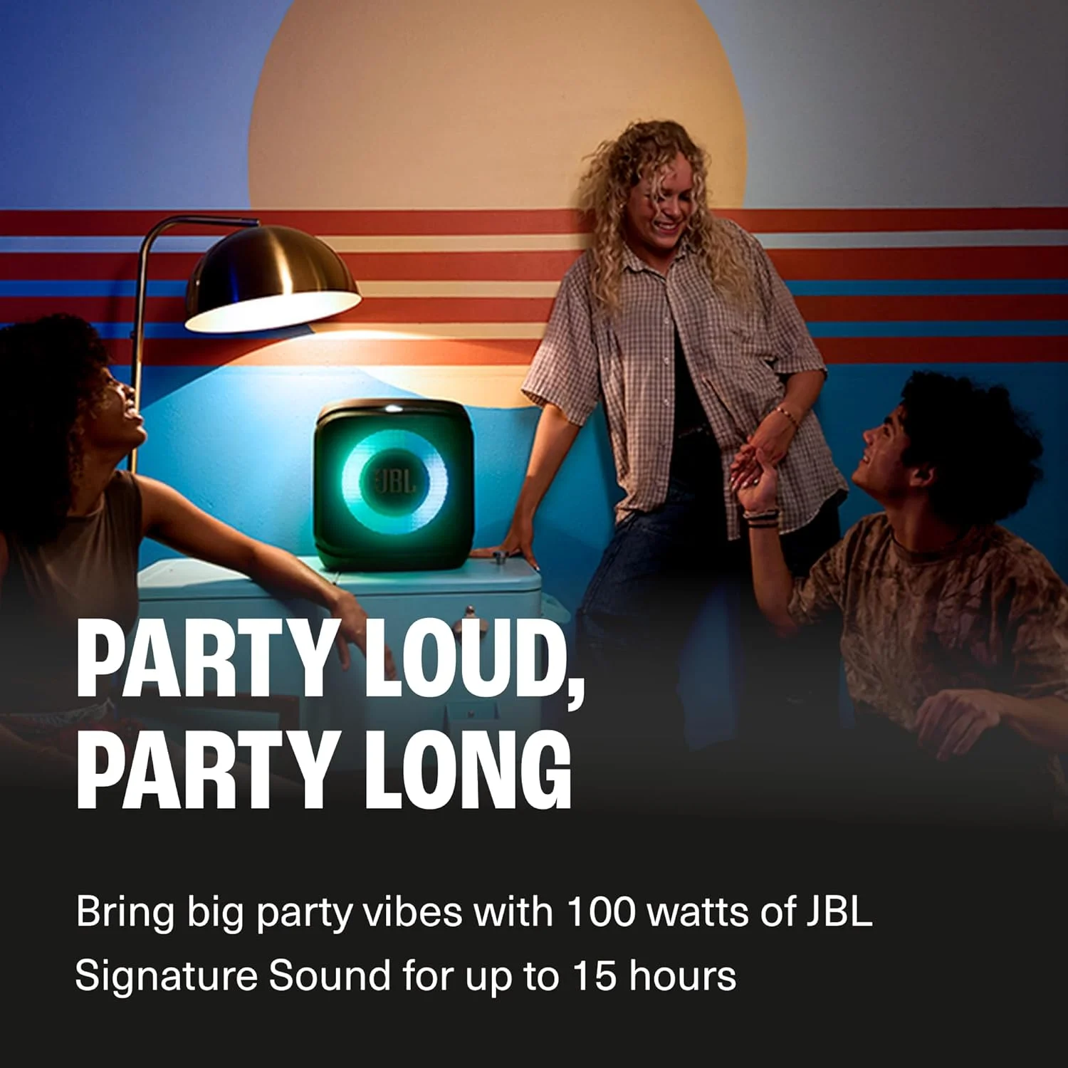 اسپیکر بلوتوثی JBL Partybox Encore Essential 2 (مشکی) و بسته میکروفون بی سیم divvi! WM2