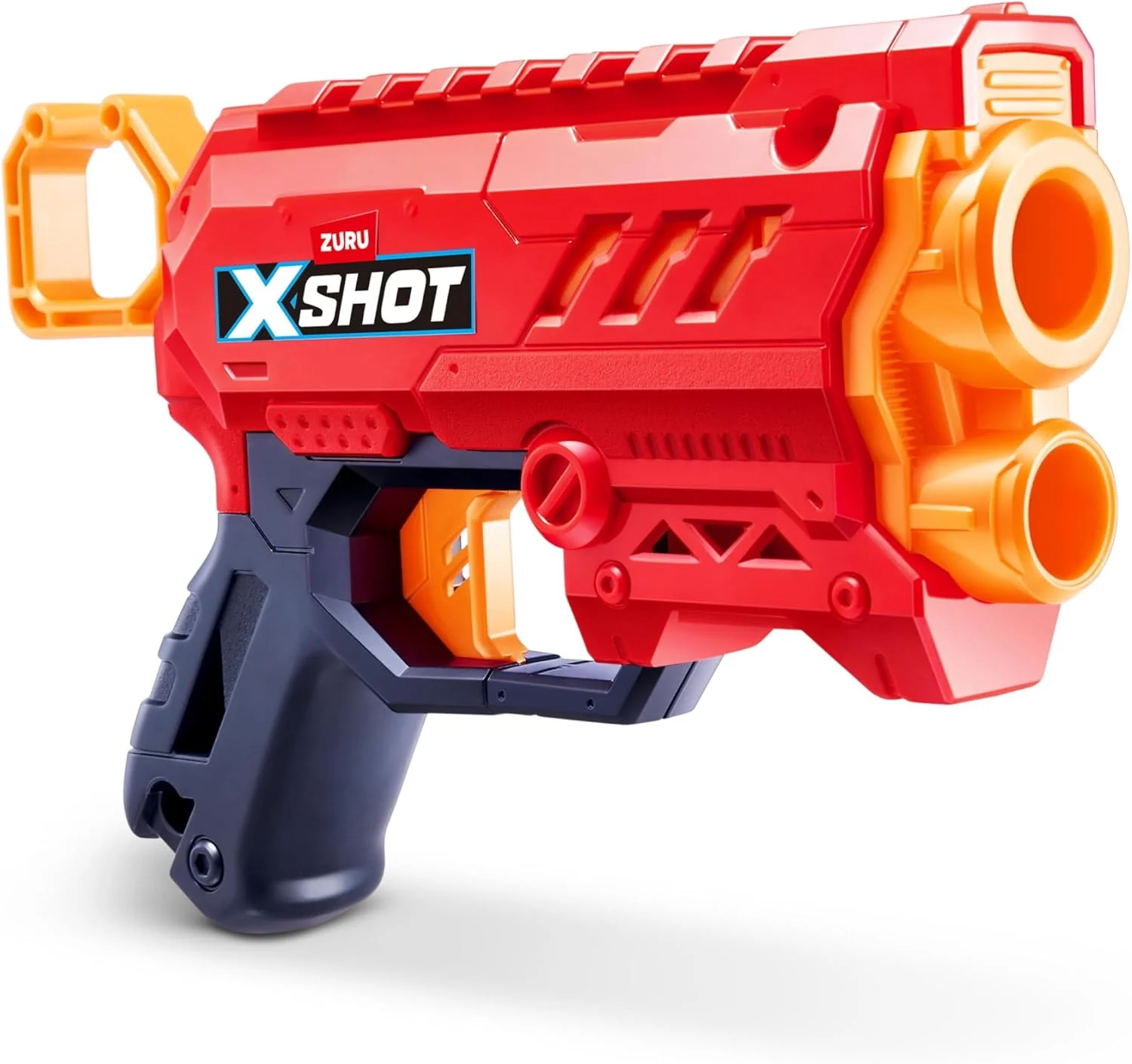 تفنگ اسباب بازی پرتاب دارت کوچک X-Shot Excel Micro 2.0 به همراه 8 دارت، برد 24 متری، سبک و کوچک برای کودکان، اندازه جیبی، بارگیری آسان