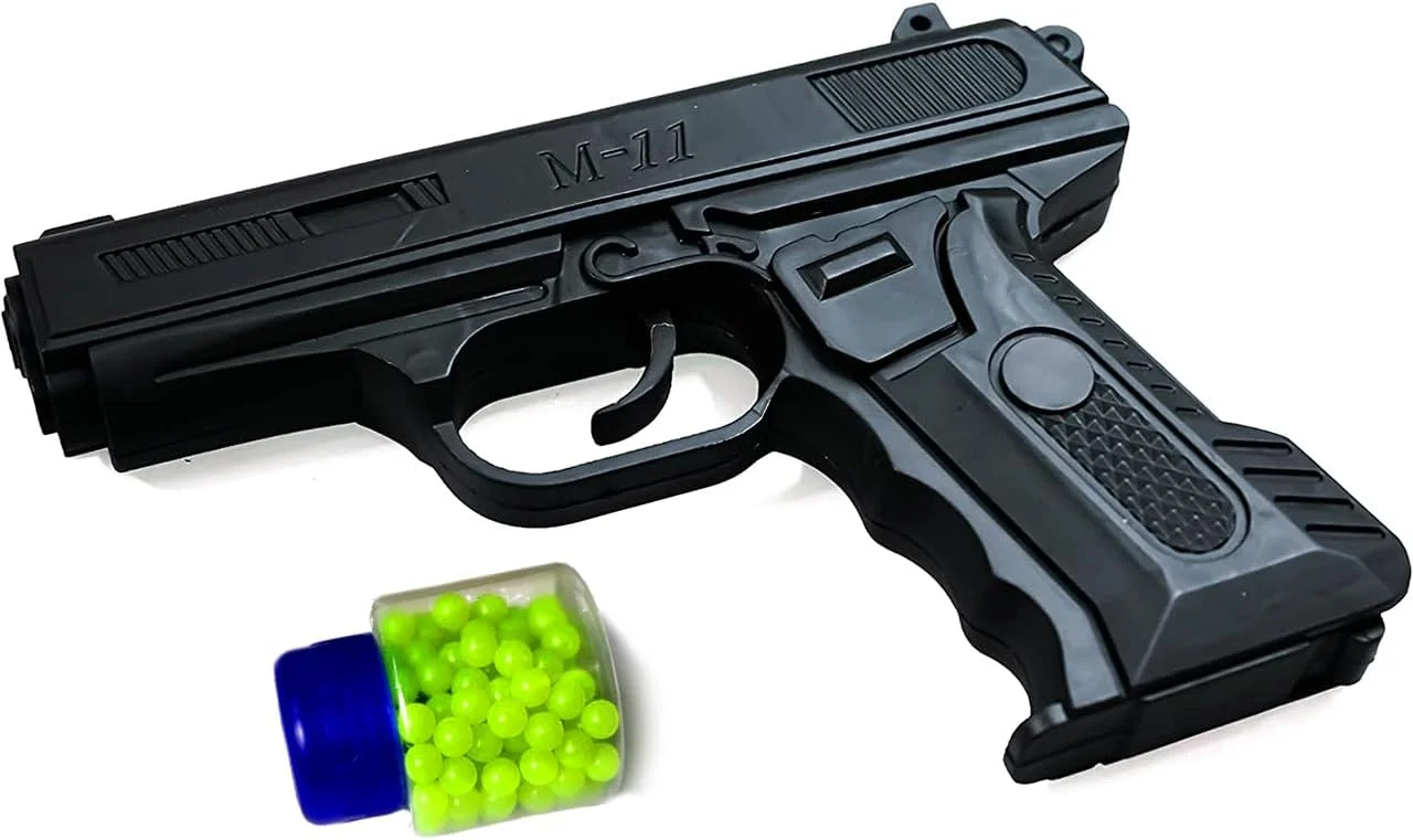 M-11: اسباب بازی تفنگ ماجراجویی نهایی برای کودکان - 12 تیر، هدیه برای پسران و دختران - بازی هیجان انگیز در رنگ مشکی