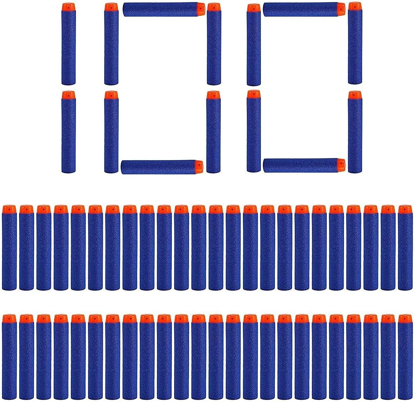 تیر فومی 7.2 سانتی متری Mumoo Bear مناسب تفنگ های سری N-Strike Elite (100 عدد آبی)