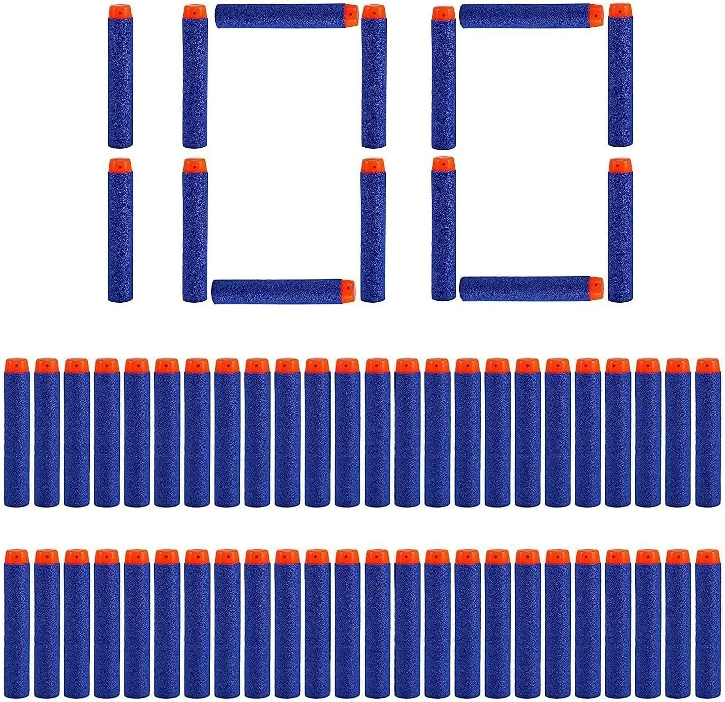 تیر فومی 7.2 سانتی متری Mumoo Bear مناسب برای تفنگ اسباب بازی سری Nerf N-Strike Elite (100 عدد آبی)