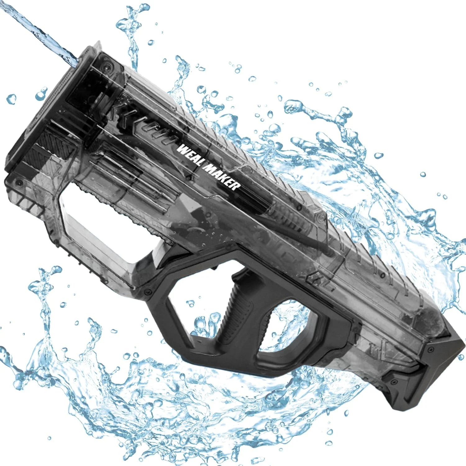 تفنگ آبپاش برقی برای کودکان و بزرگسالان، تفنگ آبپاش اتوماتیک پالس قدرتمند با ظرفیت 200+، مناسب برای اسباب بازی های استخر/ساحل در تابستان، تفنگ آبپاش پیوسته برای بزرگسالان/کودکان