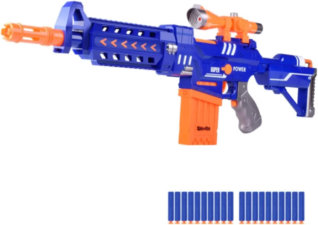 اسلحه اسباب بازی الکتریکی Reva با گلوله های فومی EVA و پرتاب پوکه به همراه 20 عدد گلوله برای کودکان