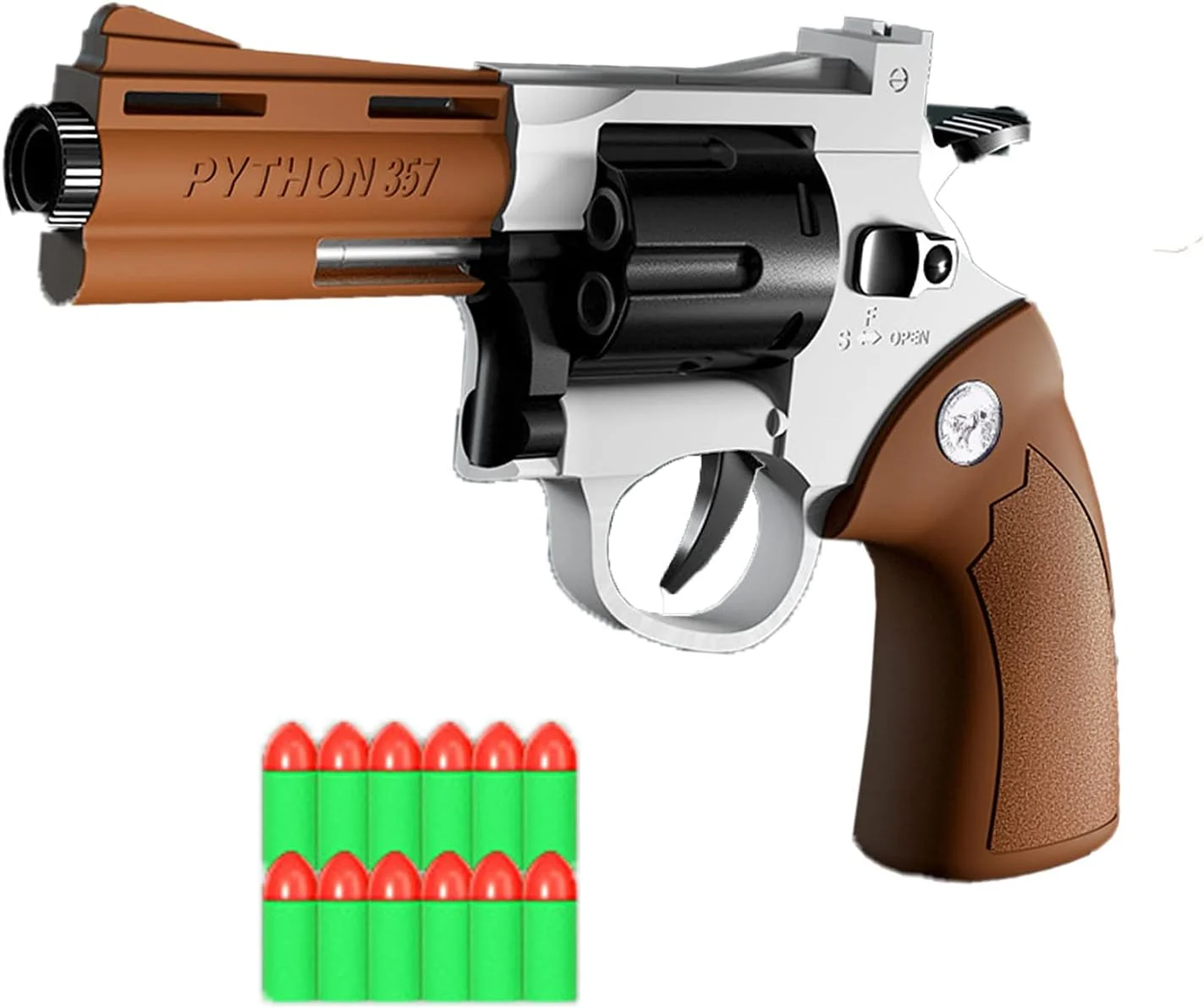 تفنگ اسباب بازی با گلوله نرم، گلوله نرم ایمنی EVA که به بدن انسان آسیب نمی رساند، با جلوه های جالب و صداهای شلیک واقعی، با اسباب بازی پرتاب دارت فوم، هدیه غافلگیر کننده عالی تولد برای کودکان