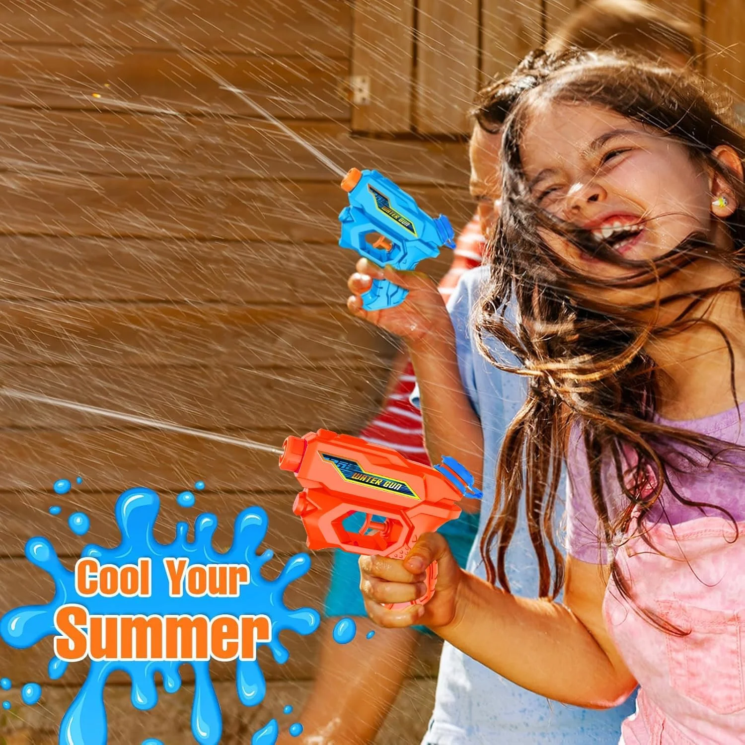 تفنگ آب پاش برای کودکان، تفنگ آب پاش کوچک، اسباب بازی های تفنگ آب پاش کوچک برای پسران دختران کودکان نوپا، اسباب بازی های تابستانی برای استخر شنا در فضای باز، اسباب بازی های مبارزه با آب ساحلی