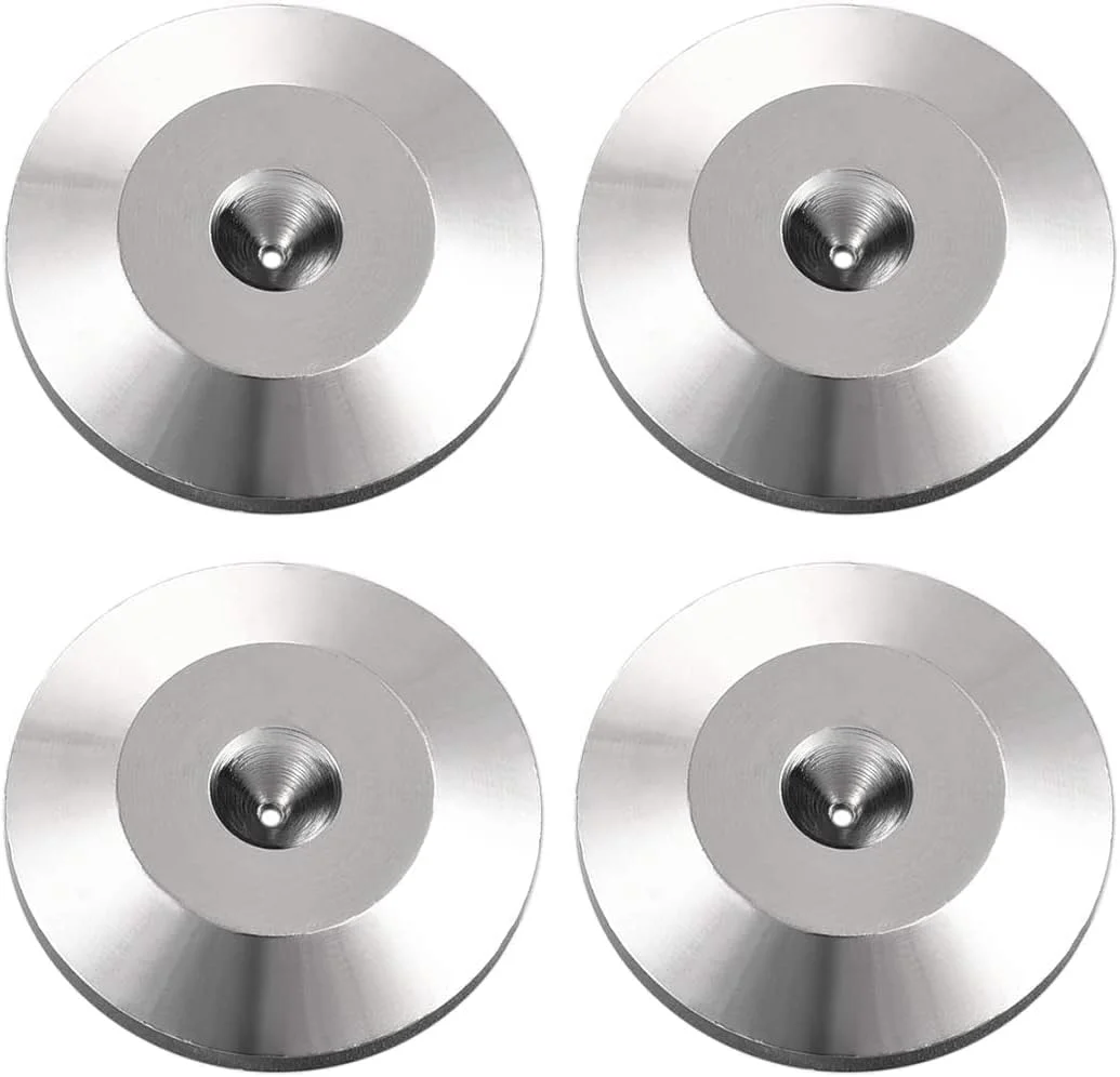 پایه های فلزی ضد لرزش XYWHPGV، بسته 4 عددی، قطر 25 در ارتفاع 5 میلی متر، مناسب برای بلندگو، آمپلی فایر گیتار، HiFi، رنگ نقره ای پایه های فلزی ضد لرزش XYWHPGV، بسته 4 عددی، قطر 25 در ارتفاع 5 میلی متر، مناسب برای بلندگو، آمپلی فایر گیتار، HiFi، رنگ نقره ای