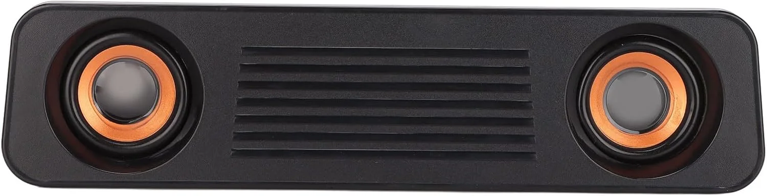اسپیکر سیمی کامپیوتر Sorandy، ساندبار قابل حمل مانیتور، تغذیه از طریق USB، کیفیت صدای HiFi دسکتاپ، اتصال و پخش آسان، مینی استریو برای خانه و بازی