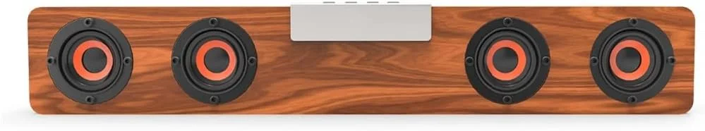 اسپیکر چوبی رومیزی قابل حمل HiFi، ساندبار موسیقی، پشتیبانی از کارت TF، AUX، هندزفری برای تلویزیون