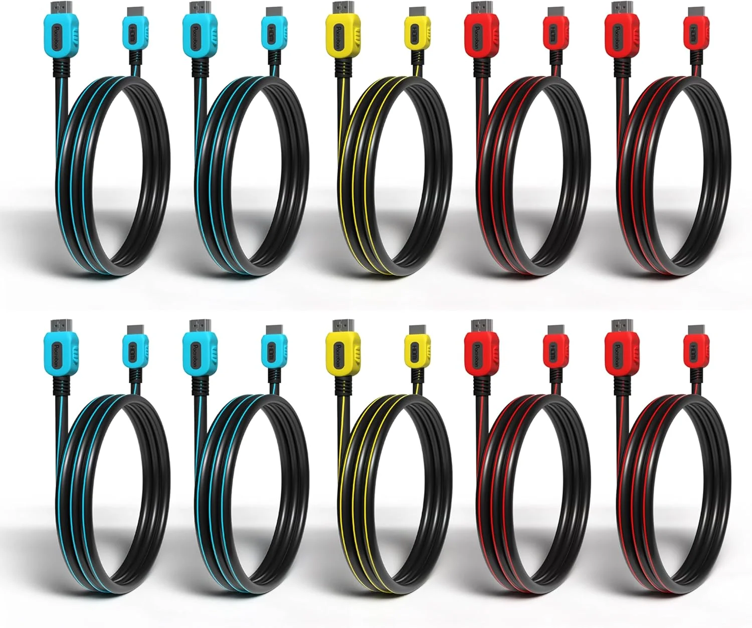 کابل HDMI پاکروبان 3 متری بسته 10 عددی، سرعت فوق العاده بالا 8K، eARC، 4K 120Hz، HDCP، مقاوم در برابر آتش CL3، برای مانیتور، کامپیوتر، لپ تاپ، پروژکتور، ساندبار، گیمینگ