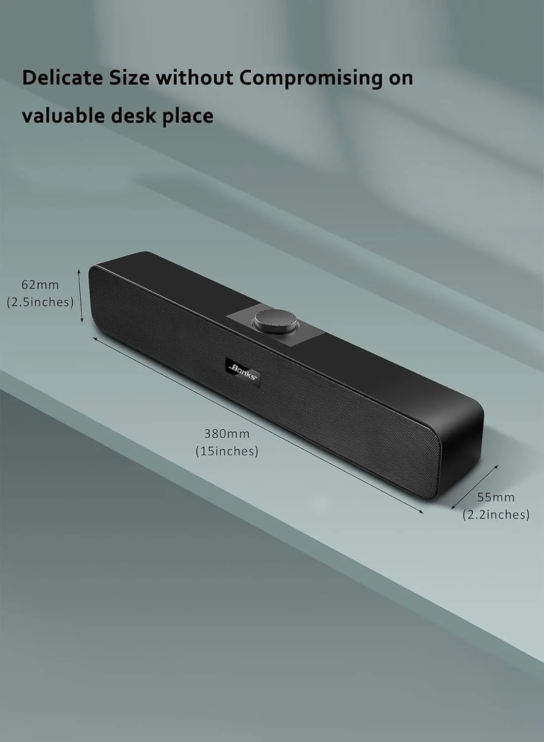 اسپیکرهای کامپیوتر (USB) با پورت 3.5 میلی متری، اسپیکرهای کوچک کامپیوتر با تغذیه USB، اسپیکر رومیزی USB سیمی، ساندبار USB برای مانیتور، مینی اسپیکر استریو برای کامپیوتر، تبلت، لپ تاپ، اتصال و پخش، N2