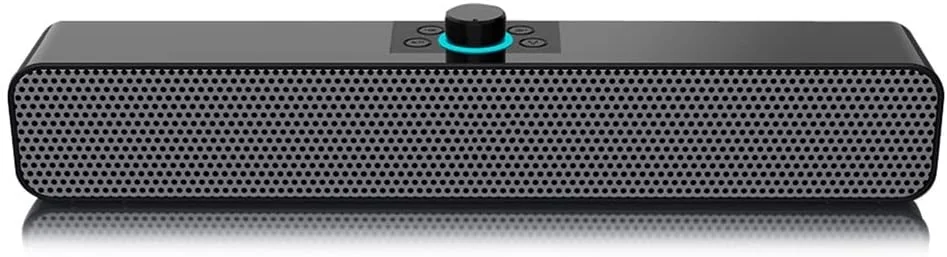 اسپیکر رومیزی 2X3W ساندبار با پشتیبانی از AUX، پخش کارت حافظه USB TF برای سینمای خانگی، تلویزیون، لپ تاپ