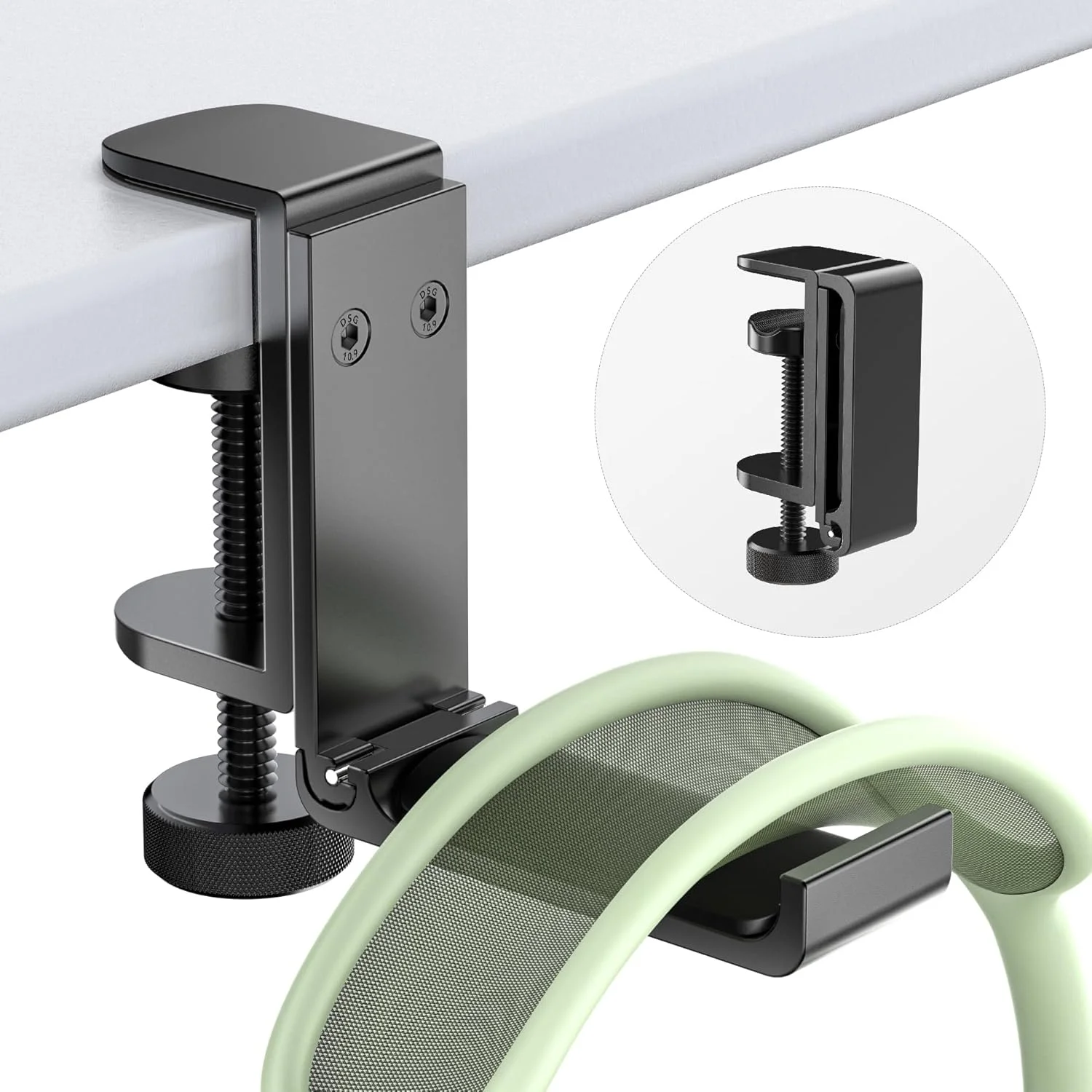 پایه نگهدارنده هدفون، پایه آلومینیومی صرفه جویی در فضا با تناسب جهانی برای لوازم جانبی کامپیوتر گیمینگ