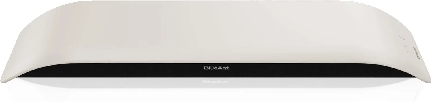 ساندبار مانیتور بلوتوثی 5.3 مدل BlueAnt Soundblade با توان 120 وات و کانال 2.1، پورت USB-C، مناسب برای کامپیوتر، مک، استریم، موسیقی و بازی (سفید)