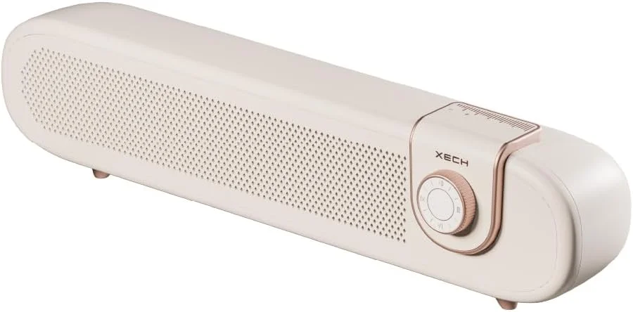 اسپیکر بلوتوثی مینی ساندبار Xech با طراحی رترو آینده نگرانه، 20 وات، قابل شارژ، مناسب تلویزیون، هدیه تولد و عروسی برای دختران، پسران، دوستان و زوج ها (Retronaut)