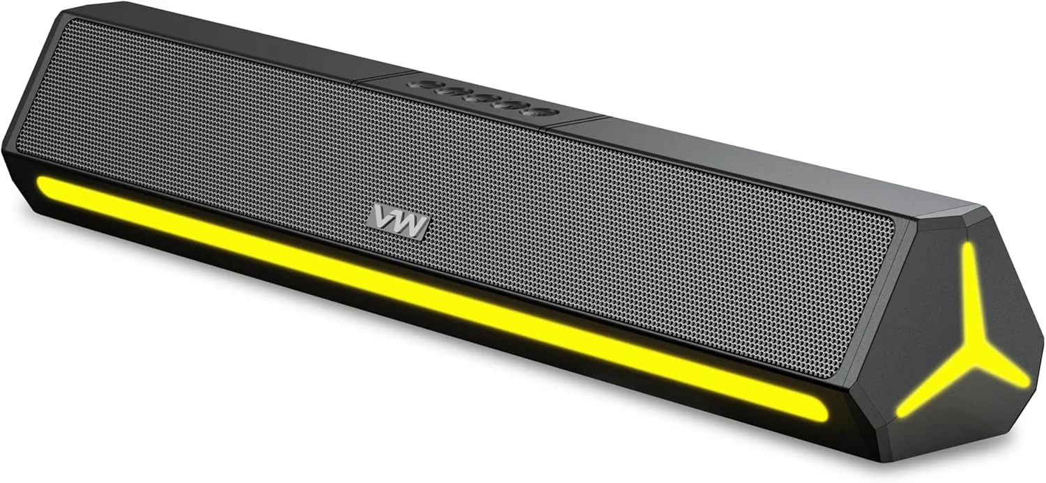 نوار صوتی VW Chaser Bar | نوار صوتی بلوتوثی 30 واتی | 2.0 کانال | اتصال چندگانه و طراحی شیک (مشکی)