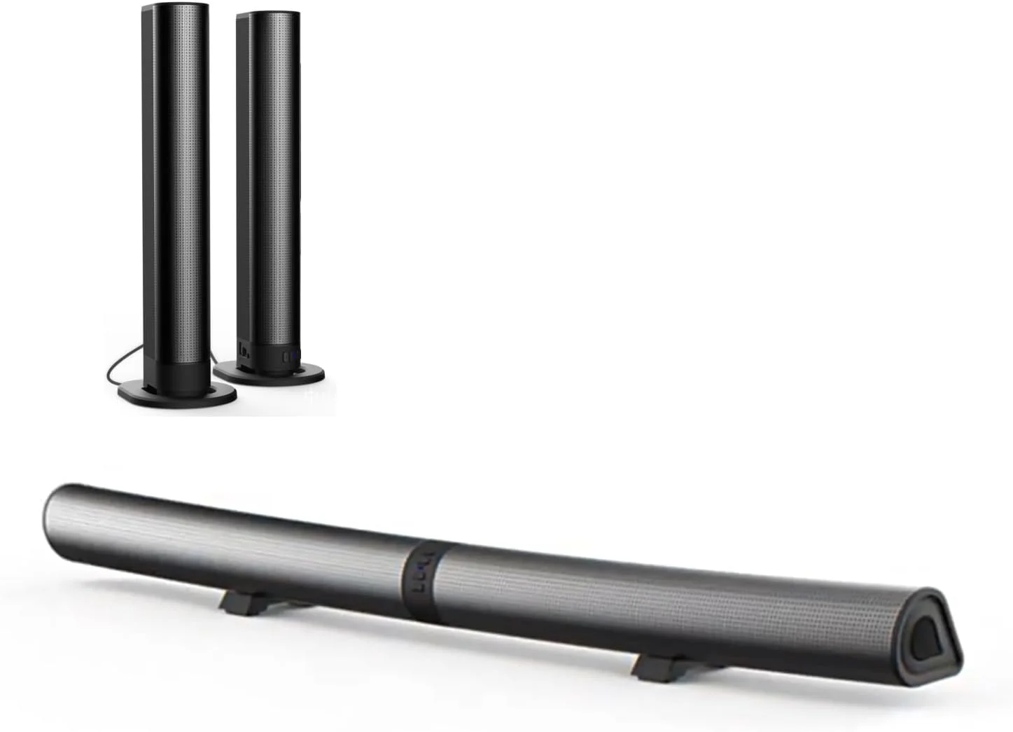 نوار صوتی، اسپیکر نوار صوتی برای تلویزیون هوشمند، ساب ووفر 40 واتی استریو HiFi سه بعدی، اسپیکر سینمای خانگی، نوارهای صوتی تاشو و جداشدنی تلویزیون و کامپیوتر سازگار با اتصالات اپتیکال/AUX/BT