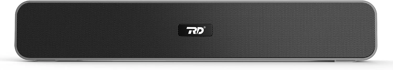 آر دی SP-12 ساندبار هوشمند قابل حمل بی سیم اتصال بلوتوث V5.0 توان 15 وات صدای استریو 2.0 باس اضافی بلندگو پشتیبانی از کارت TF/SD/USB/AUX 8 ساعت پخش ضد آب IPX4 - خاکستری