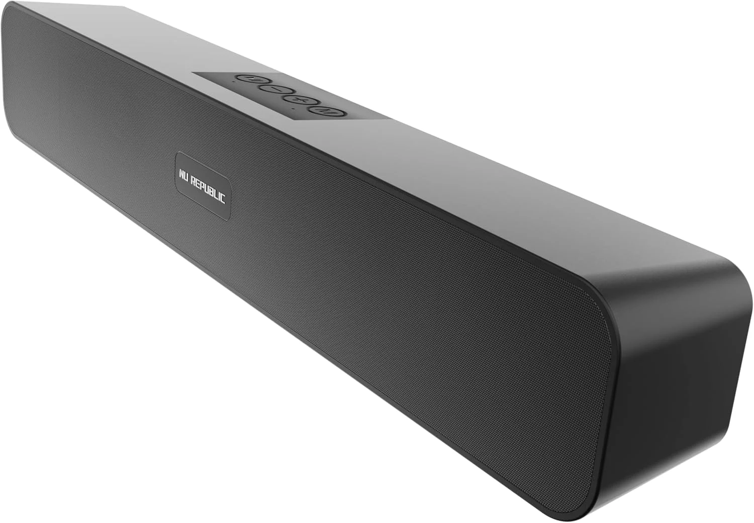نوار صوتی بلوتوثی Nu Republic Soundbar 20 با فناوری X-Bass، درایورهای دینامیک 52 میلی‌متری، تا 12 ساعت پخش، خروجی 20 وات، پورت Aux/USB (5.0 کانال) (مشکی)