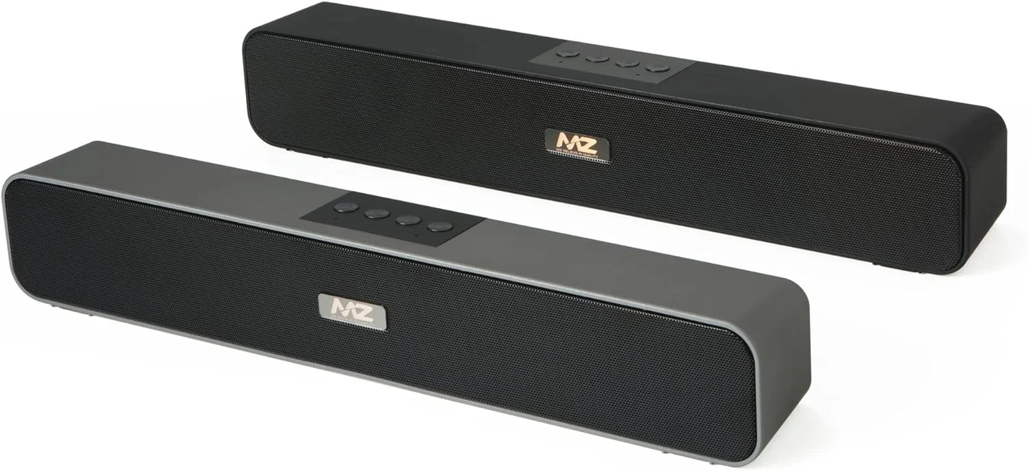 ام زد M21 - ساندبار خانگی قابل حمل - صدای رعد و برق پویا باتری 2400 میلی آمپر ساعتی 10 واتی بلوتوث (چند رنگ، کانال استریو)