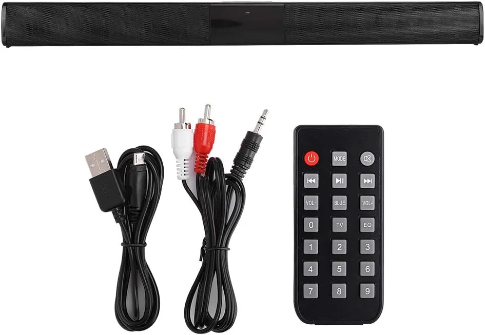 اسپیکر بلوتوثی BS‑28B استریو بی‌سیم تلویزیون نوار صوتی کارت حافظه (کنترل از راه دور با باتری)