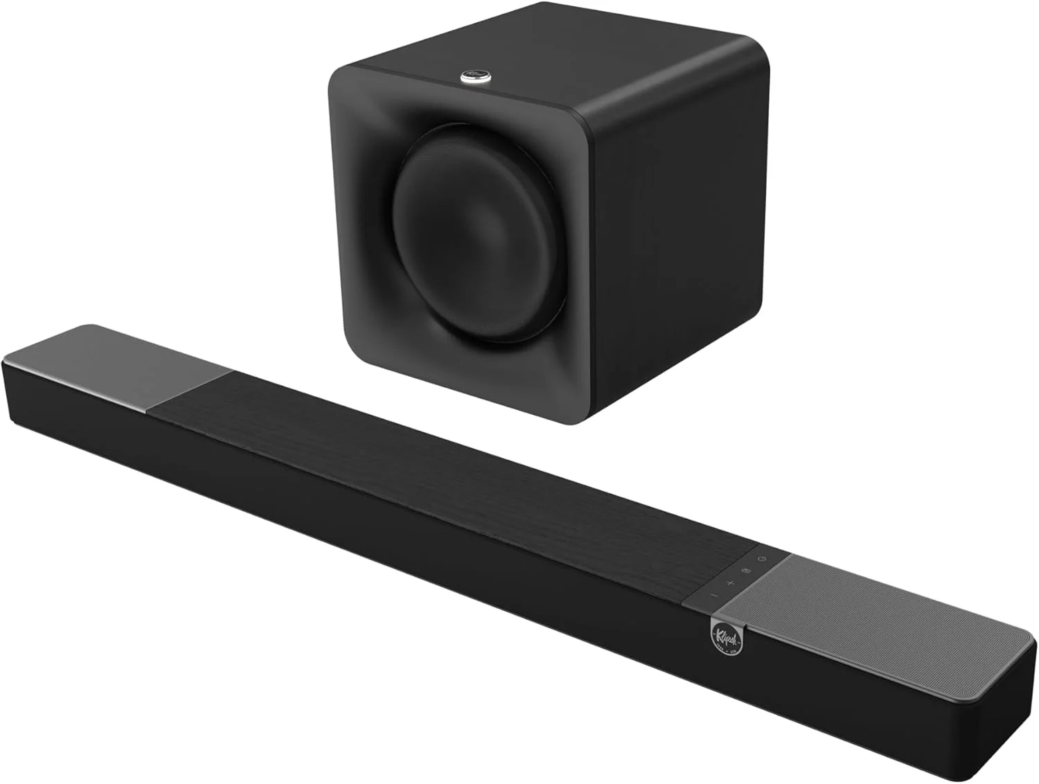 سیستم صوتی Klipsch Flexus: ساندبار CORE 200، ساب ووفر 10 اینچی SUB 100، تقویت شده توسط Onkyo با بلوتوث، Dolby Atmos و بیس تنظیم شده سفارشی - مشکی