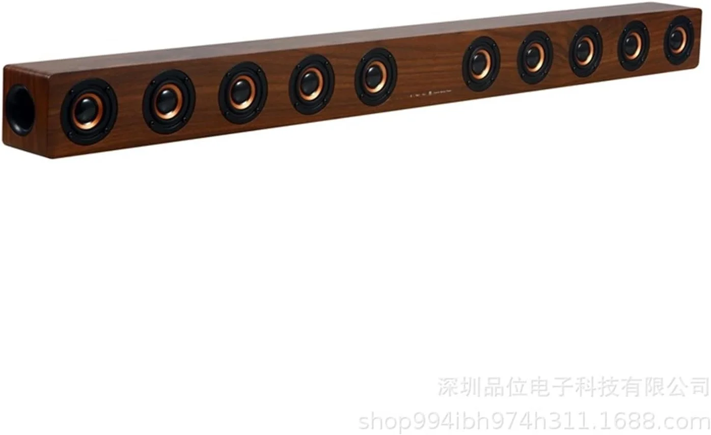 اسپیکر ساندبار HiFi بی‌سیم بلوتوث، سیستم صوتی فراگیر سه بعدی استریو ساب ووفر برای تلویزیون، کامپیوتر و سیستم سینمای خانگی (رنگ: کرم، نوع مجموعه: اسپیکر)