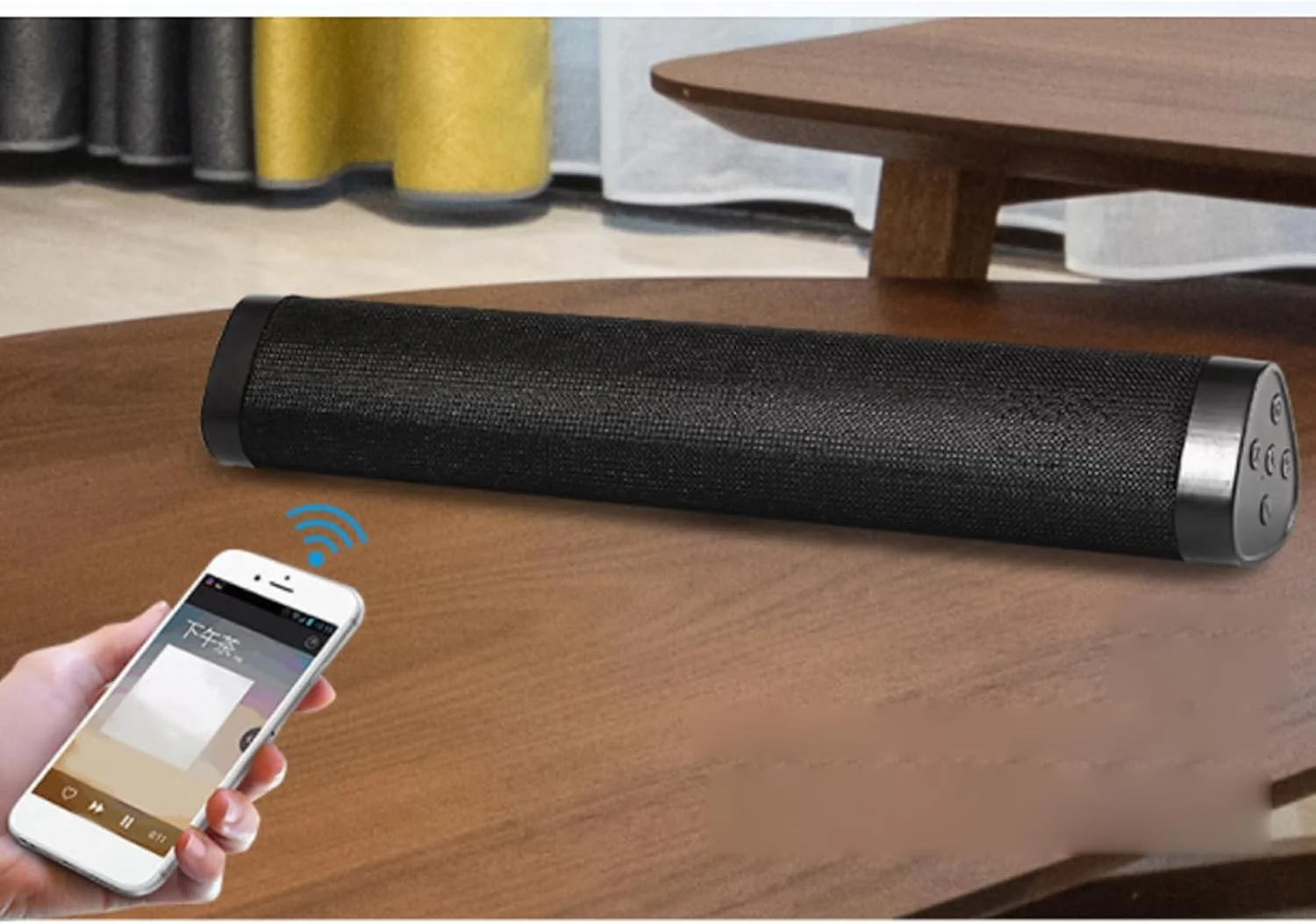 اسپیکر کامپیوتر Jectse مدل A500، ساندبار بلوتوث HiFi استریو با ساب ووفر، ساندبار USB با توان 3.5 میلی‌متری برای کامپیوتر رومیزی، اعلان‌های صوتی و عملکرد تماس