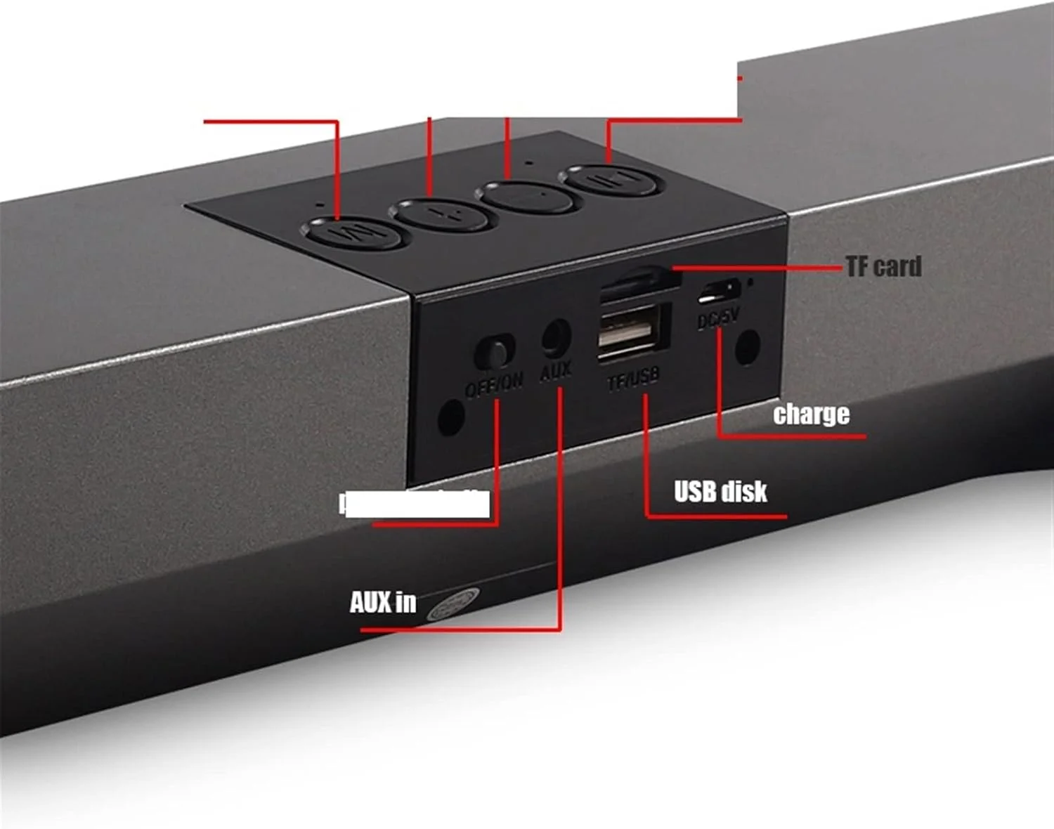 اسپیکر بلوتوثی ساندبار IOFIT، اسپیکر ساندبار سیم دار و بی سیم بلوتوثی صدای فراگیر خانگی