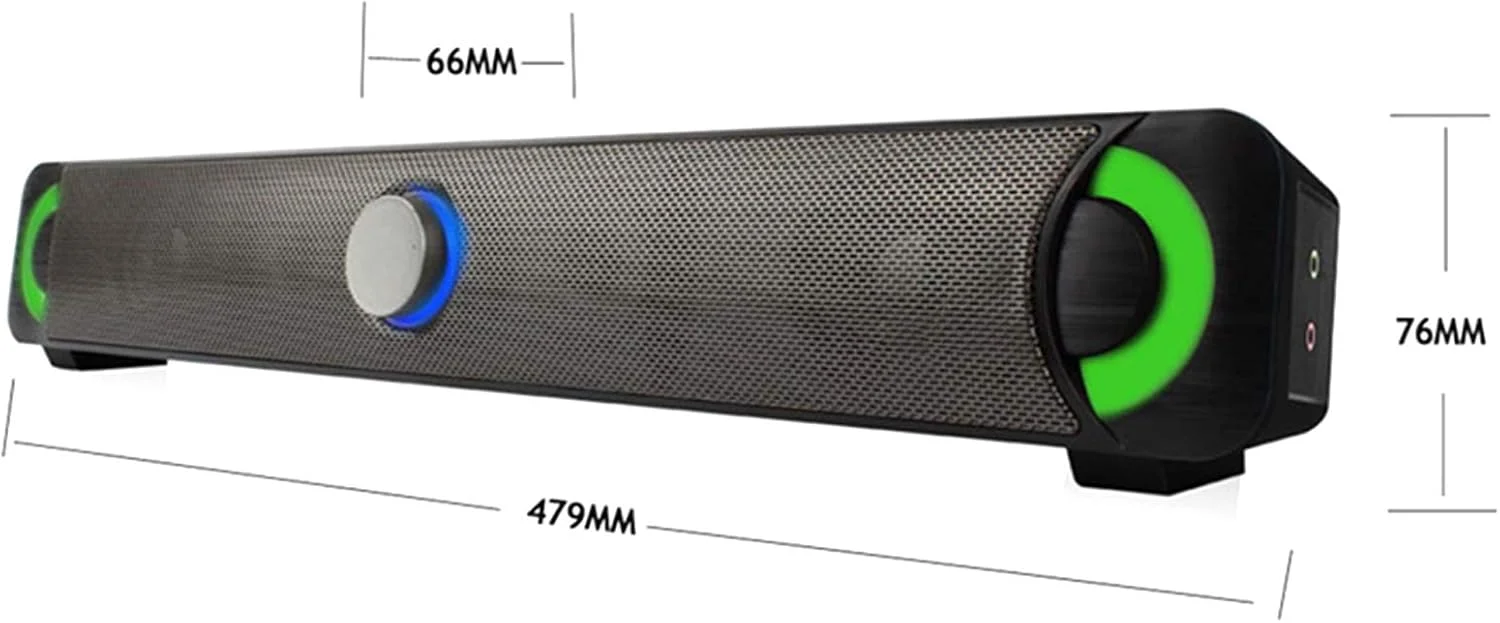 اسپیکر بلوتوثی ساندبار سیمی بی‌سیم، ساندبار 2.0 تلویزیون با قابلیت تنظیم بیس، صدای فراگیر برای تلویزیون، HDMI/اپتیکال/AUX/USB برای سینمای خانگی، مدل‌های PS4 جدید