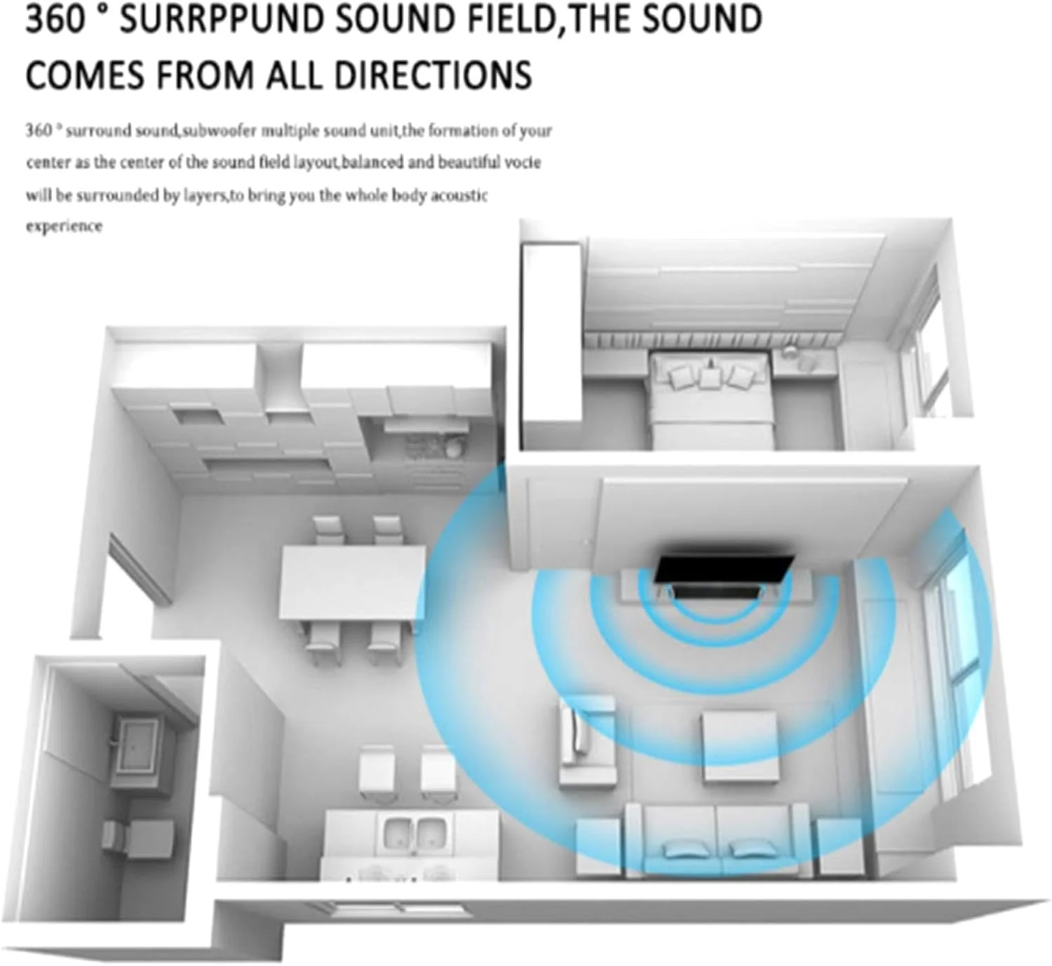 نوار صوتی استریو سیمی/بی‌سیم، نوار صوتی بلوتوث 4.2 برای کامپیوتر، بلندگو برای لپ‌تاپ رومیزی، نوار صوتی کوچک کامپیوتر با منبع تغذیه USB، 16 ساعت پخش، قرمز جدید